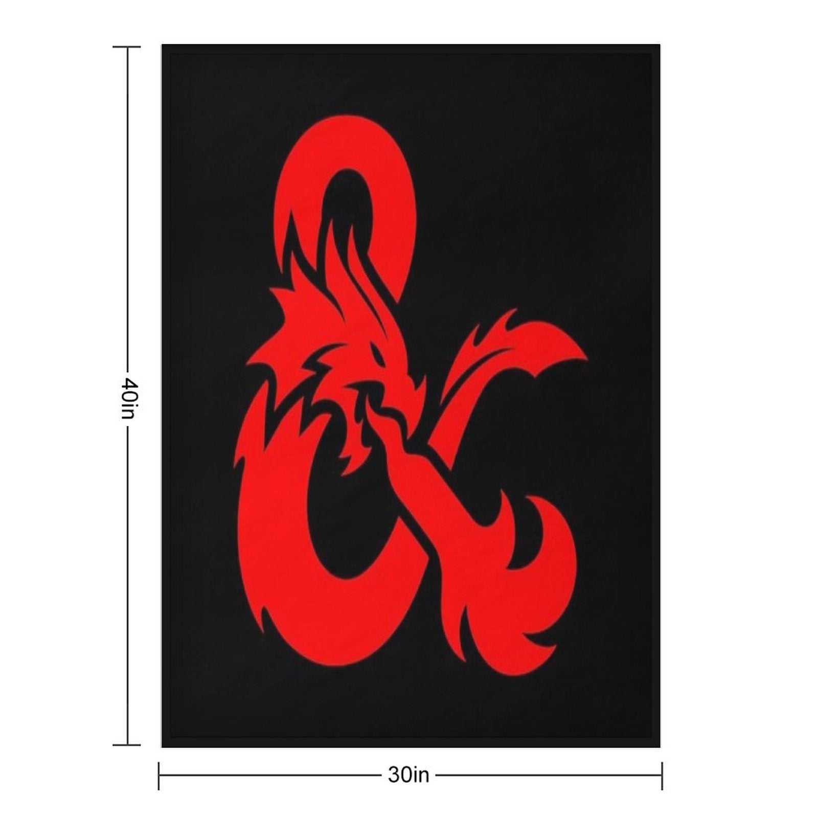 Dungeons & Dragons Logo Premium Throw Blanket