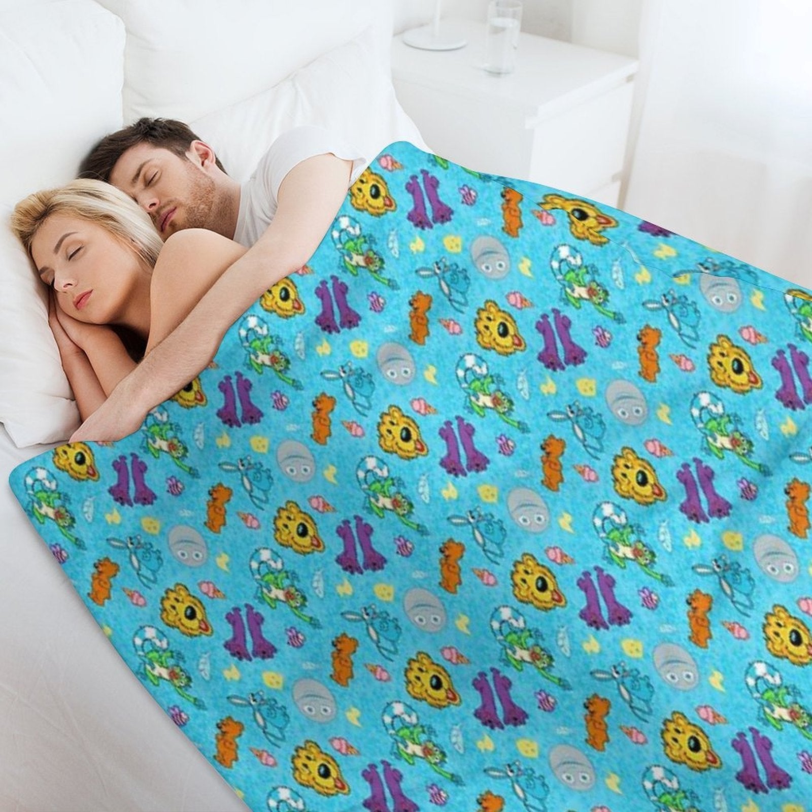 Bear Big House Easy Care Throw Blanket