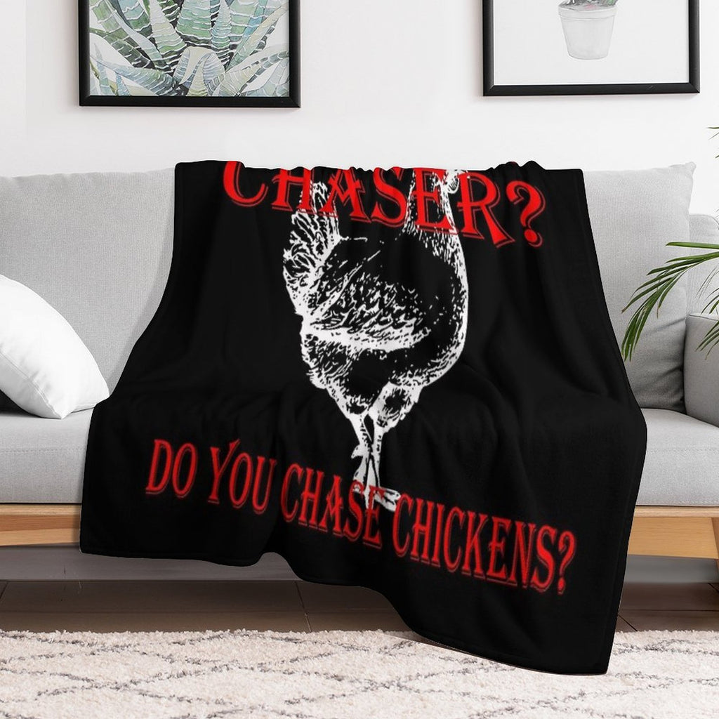 Chicken Chaser Do You Chase Chickens - Videogame Velvety-soft Throw Blanket