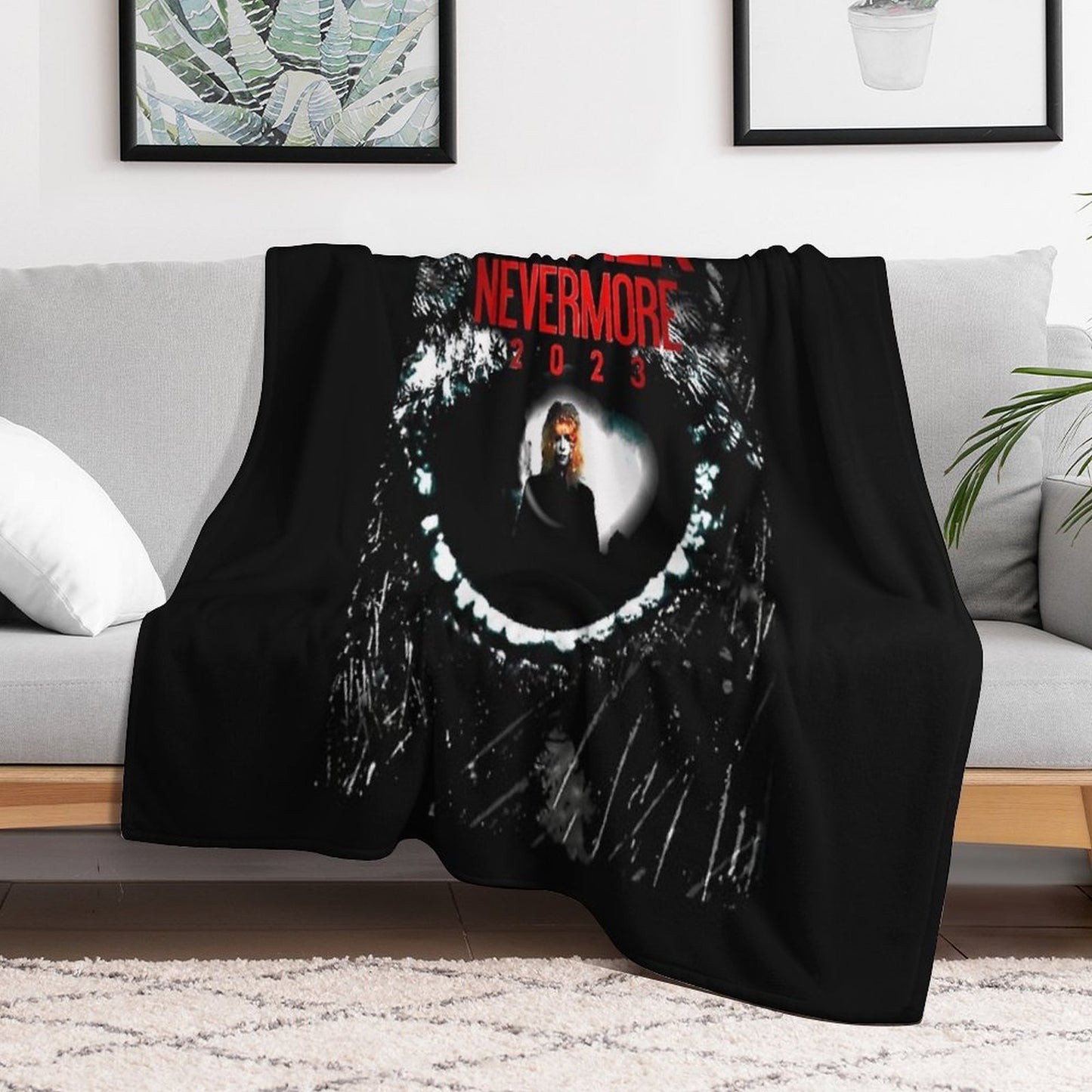 Mylene Farmer Nevermore, Mylene Farmer 2024 Travel-friendly Throw Blanket