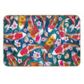 Koi Fish Pattern  Easy To Clean Bath Mat