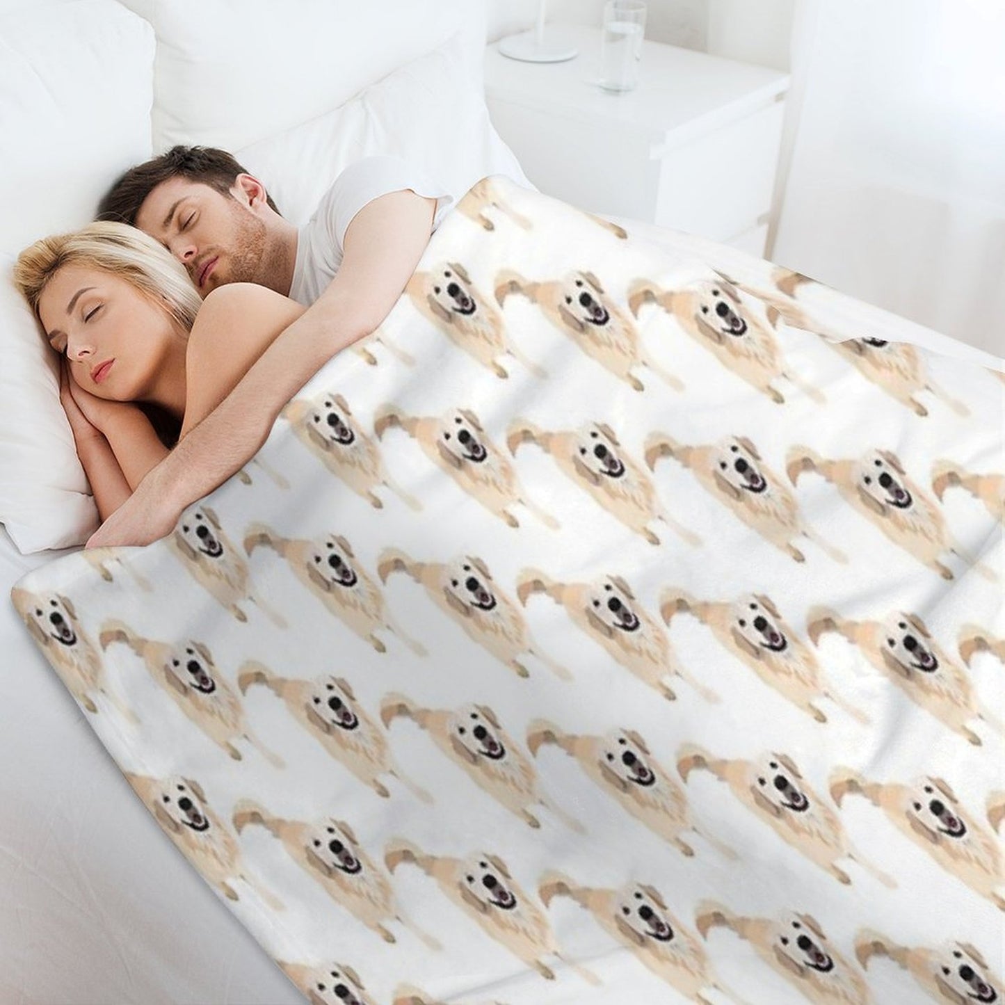 Golden Retriever Doggo Quick-dry Throw Blanket