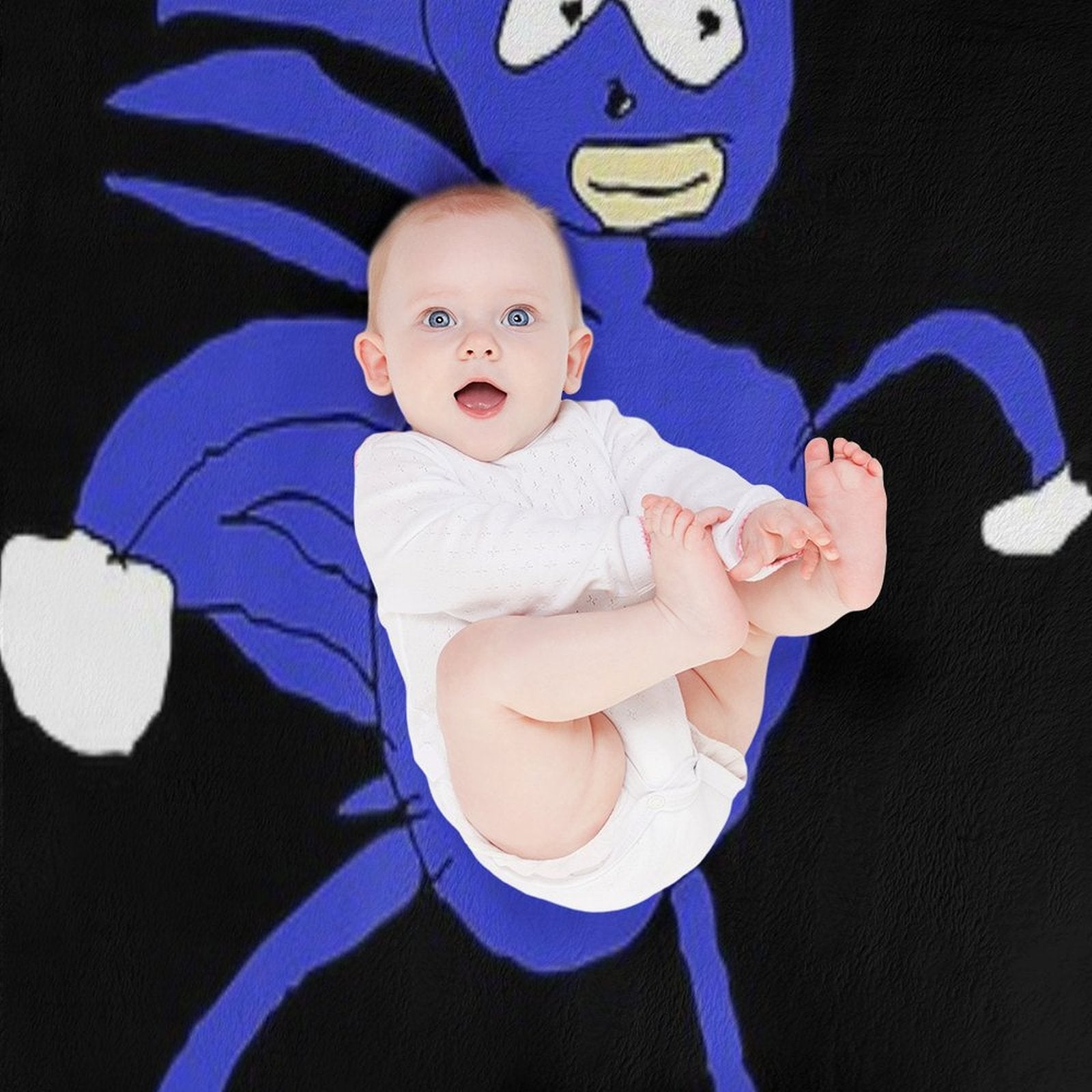 Sanic Hegehog Gotta Go Fast Sanik Paint Lightweight Throw Blanket