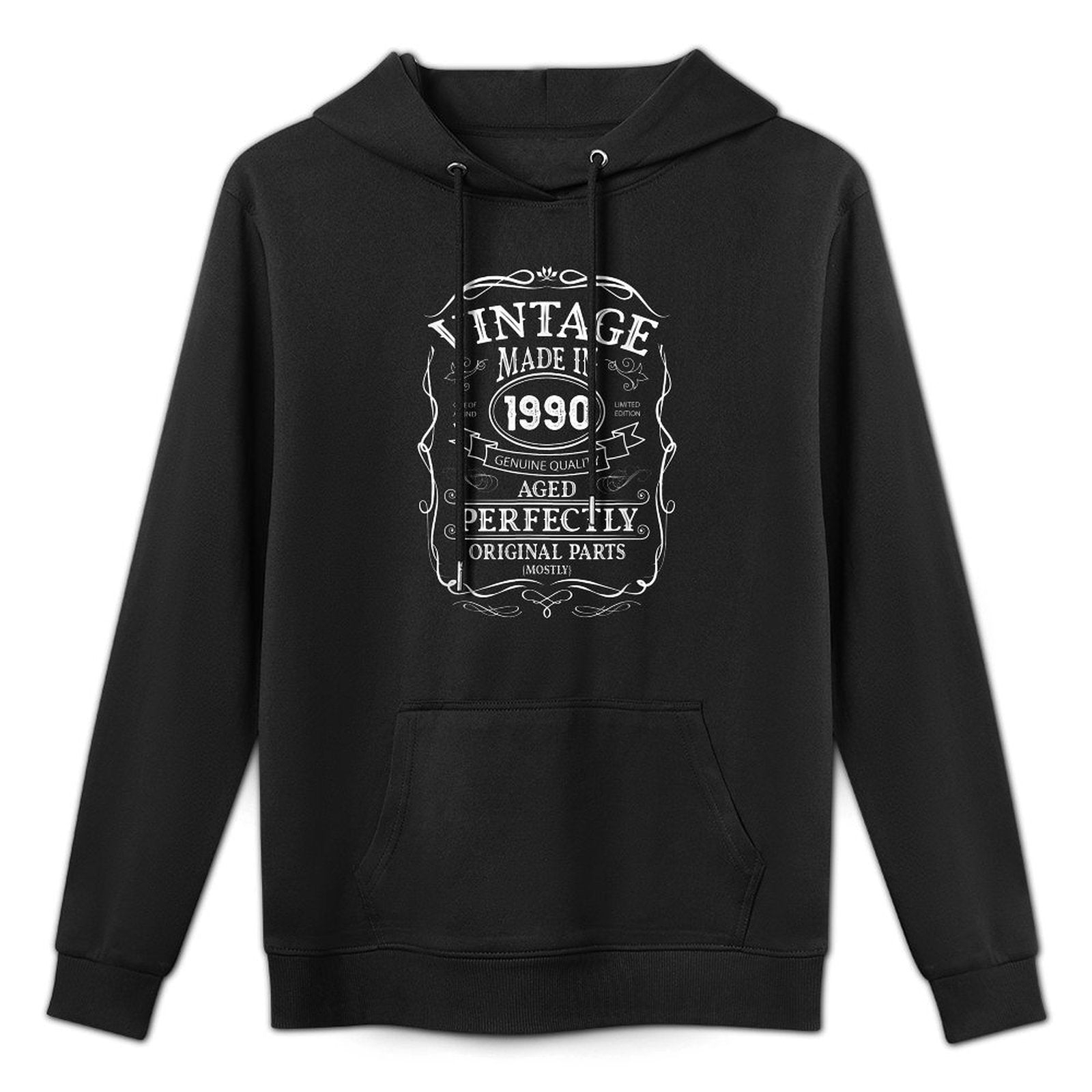 35th Birthday Retro Vintage Design Man Woman 1990 Versatile Streetwear Hoodie