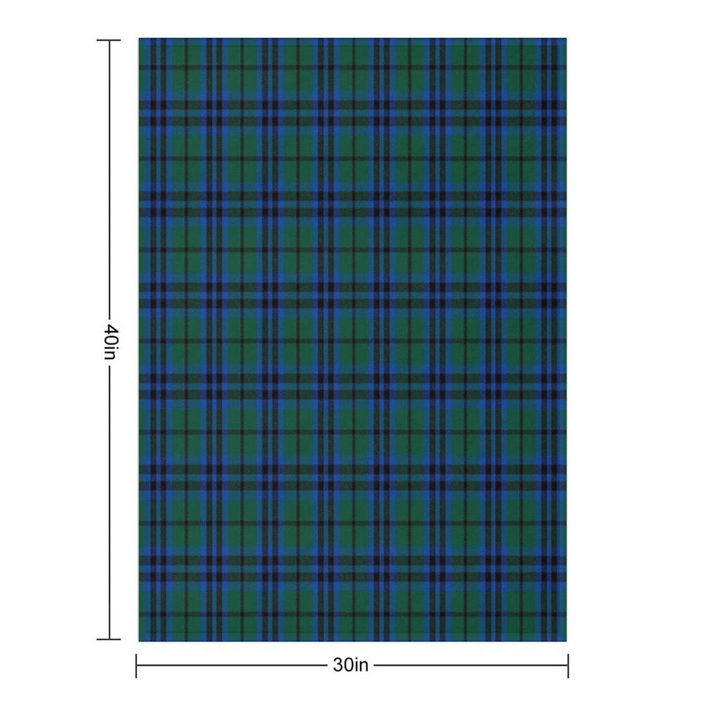 Marshall Clan Tartan (High Res) Wrinkle-free Throw Blanket