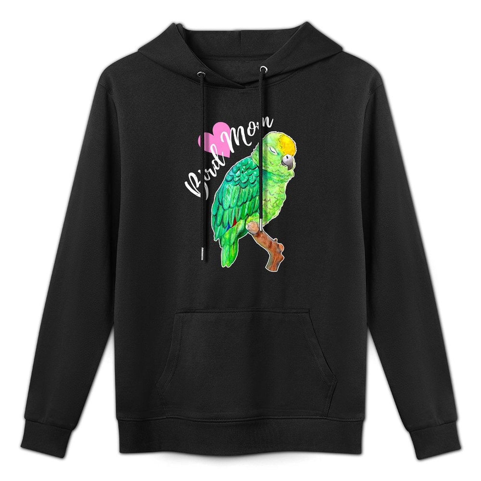 Amazon Parrot Lover Bird Mom Watercolor Shape Retention Hoodie
