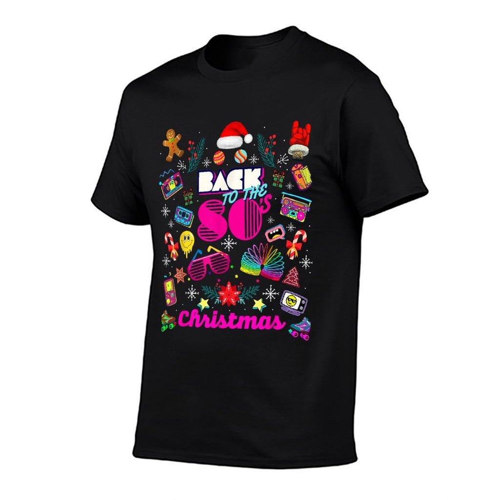 Funny Back to 80s Christmas Nostalgia Quotes Graphic Design  Eco-friendly Material T-Shirt