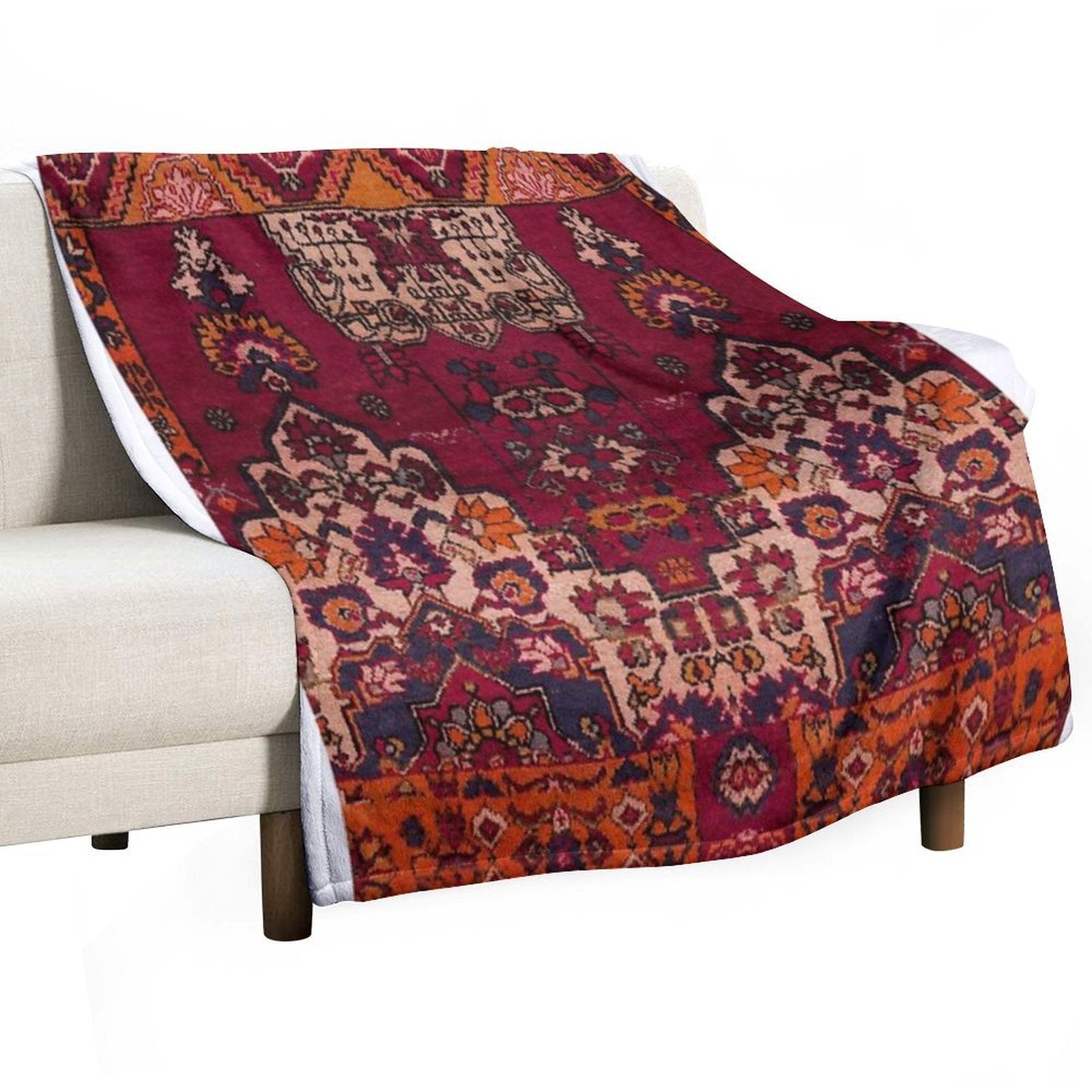Traditional Heritage Moroccan Design Versatility Throw Blanket