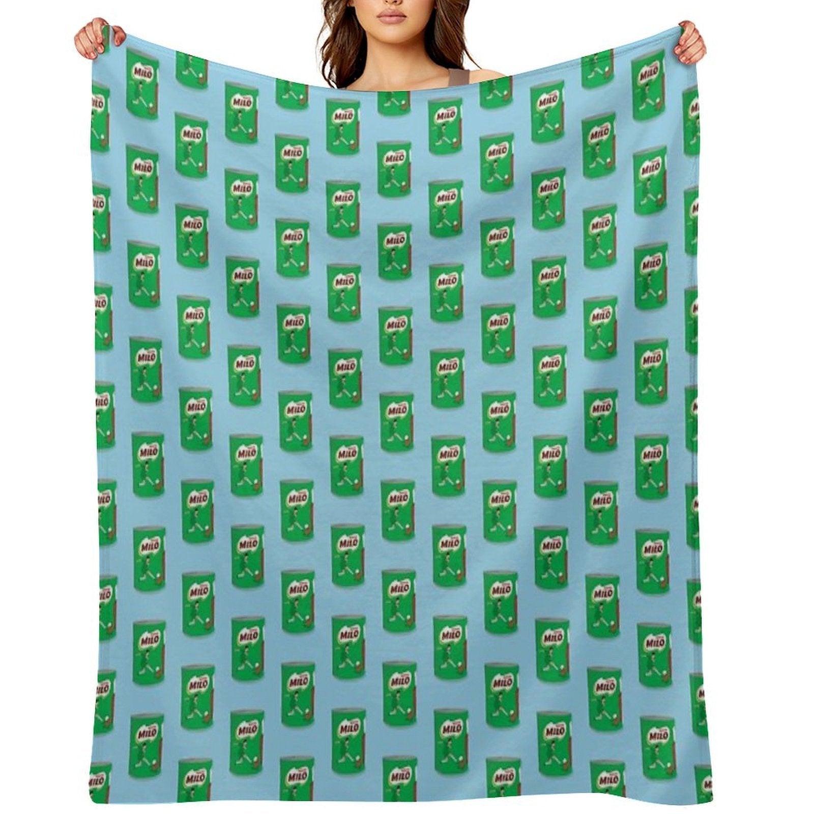 Milo Chocolate Powder Quick-dry Throw Blanket