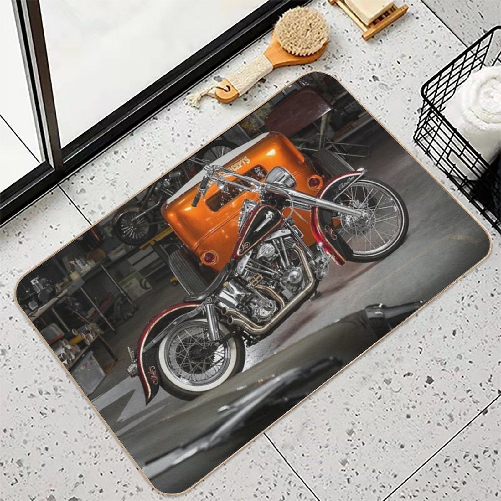 Damien King's Harley Davidson  High-Traffic Bath Mat