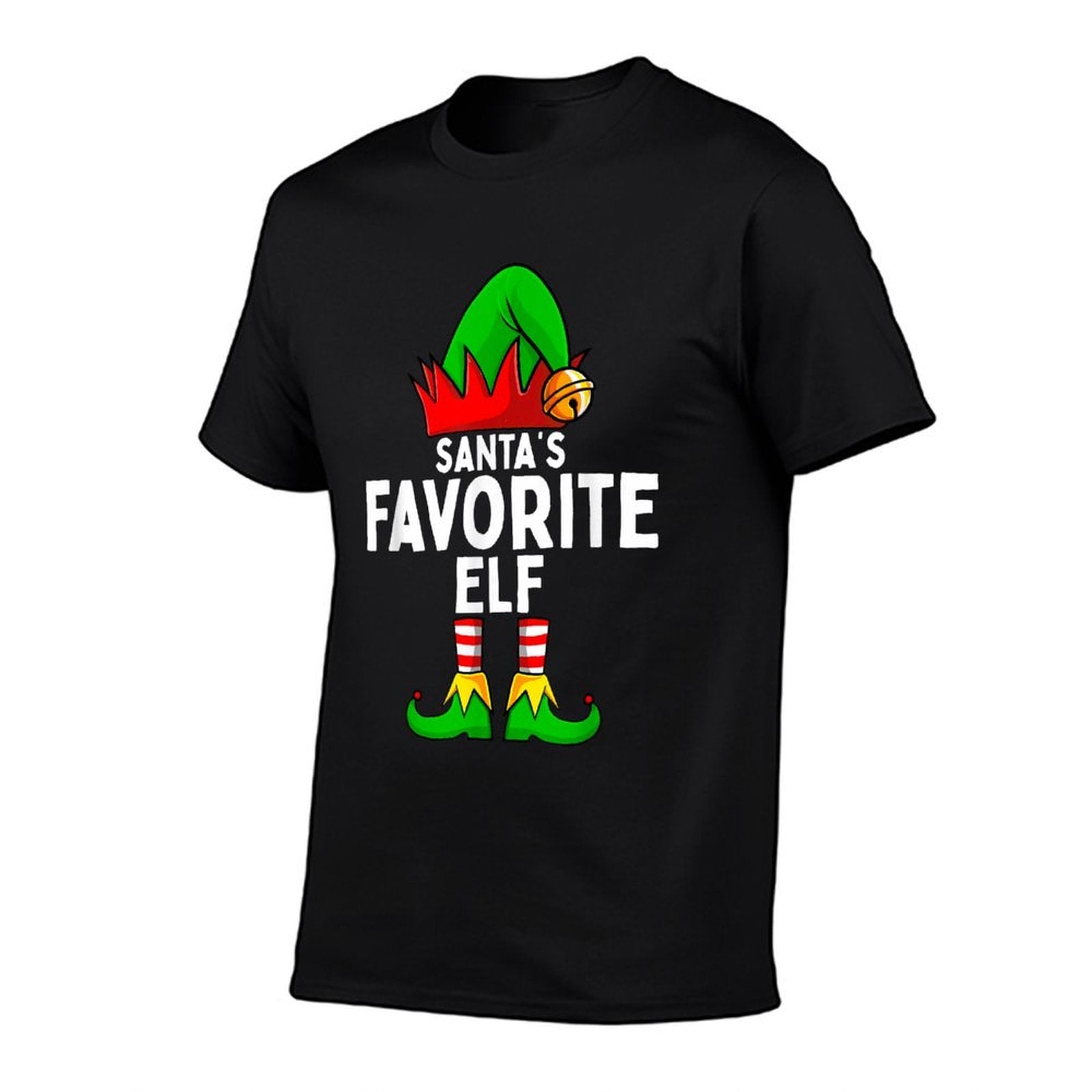 Santas Favorite Elf Matching Family Christmas  Durable T-Shirt