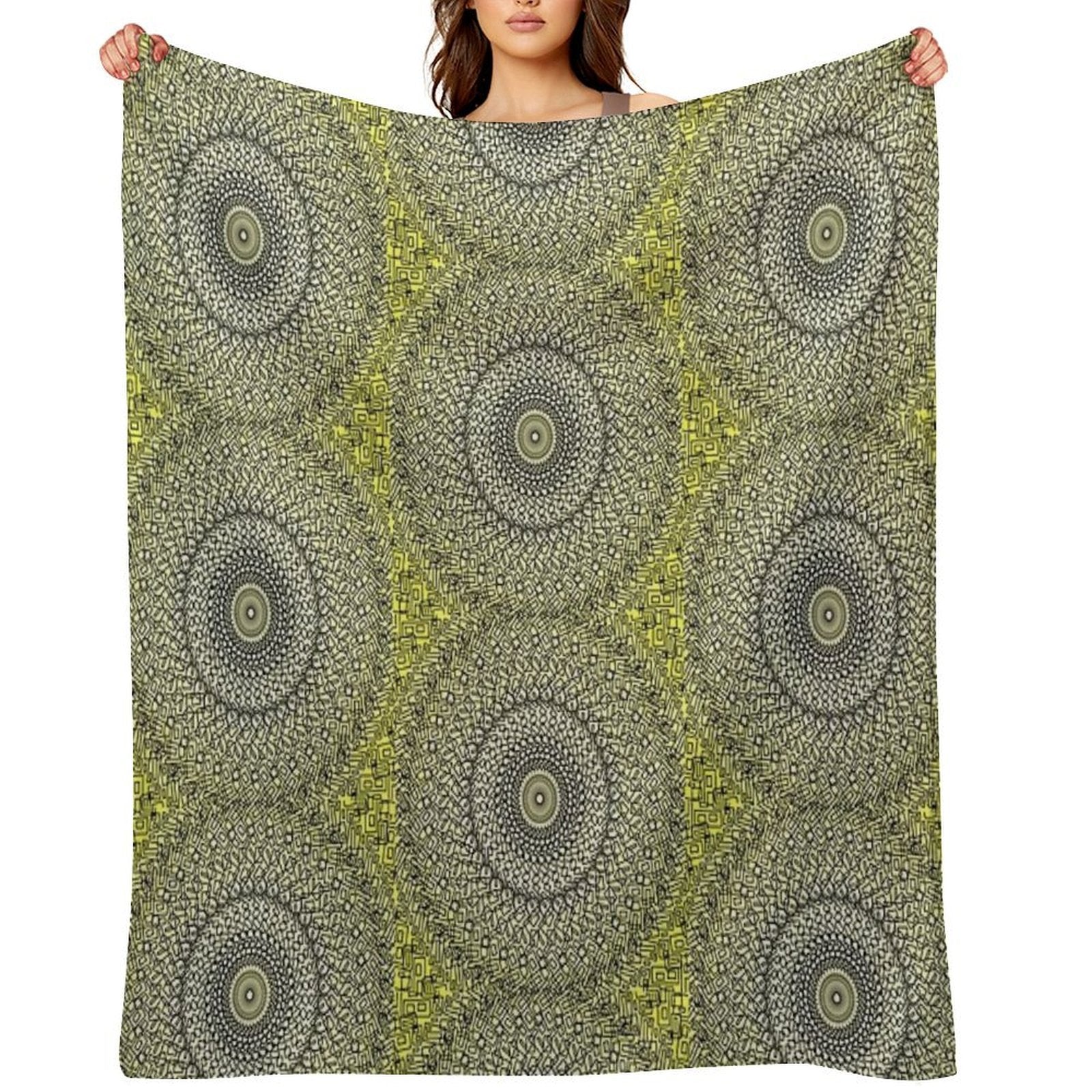 Spiral of Gold Comfort Throw Blanket
