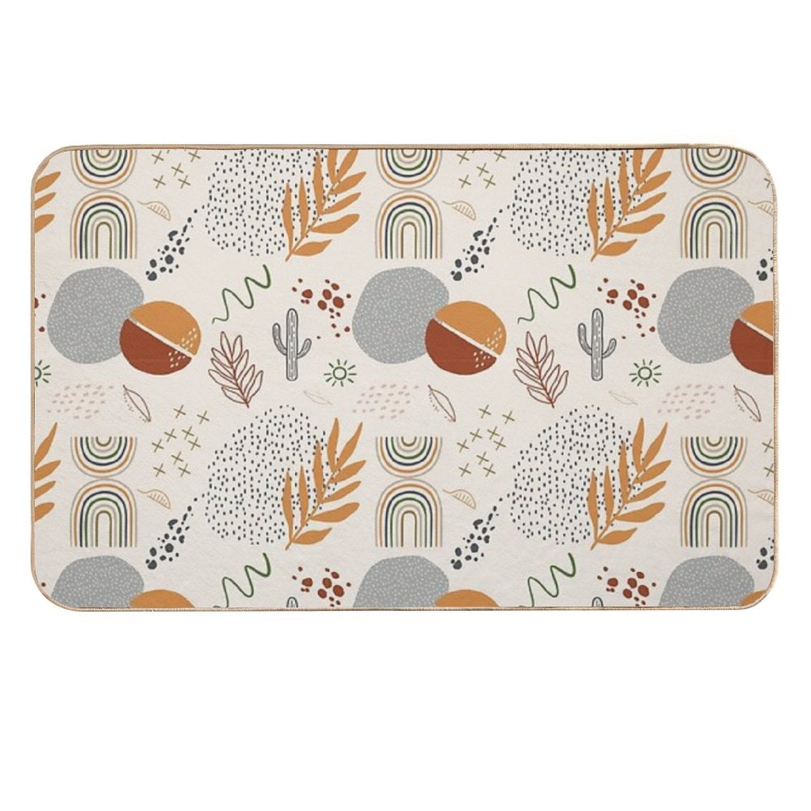 Fun Boho  Stain-Proof Bath Mat