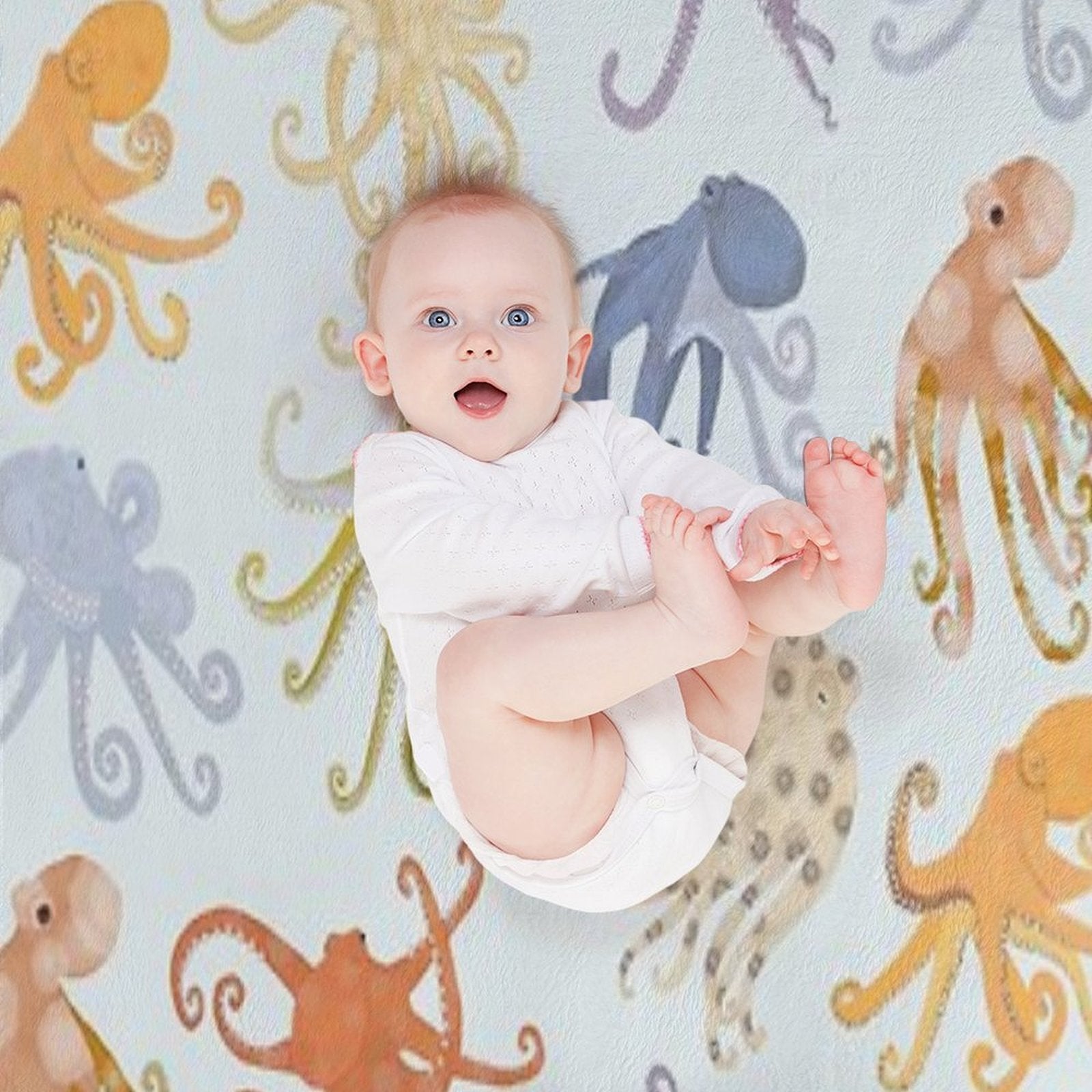 Octopuses Shrink-resistant Throw Blanket