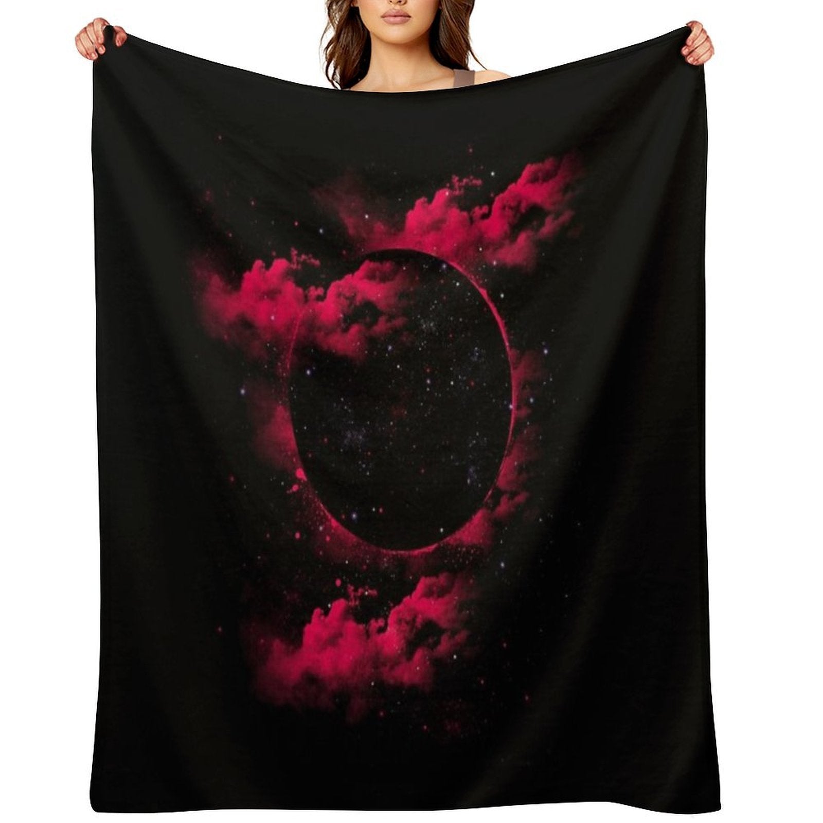 Black Hole Easy Care Throw Blanket