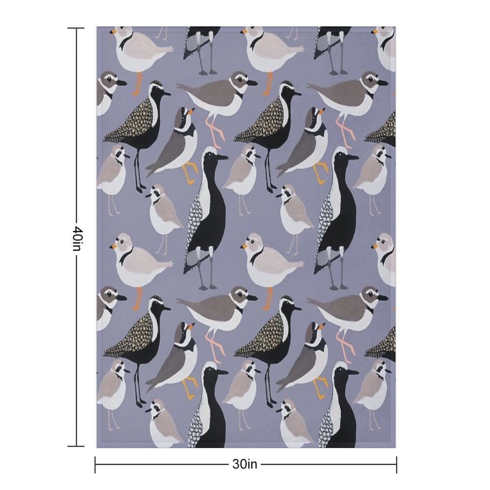 Plethora of Plovers All-season Throw Blanket