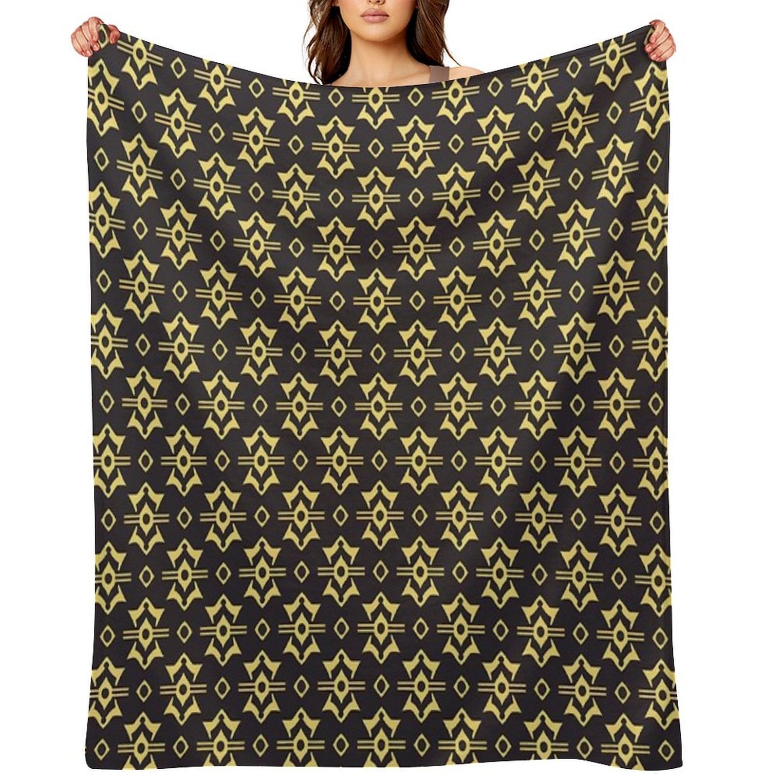 Repeating Pattern Comfort Throw Blanket