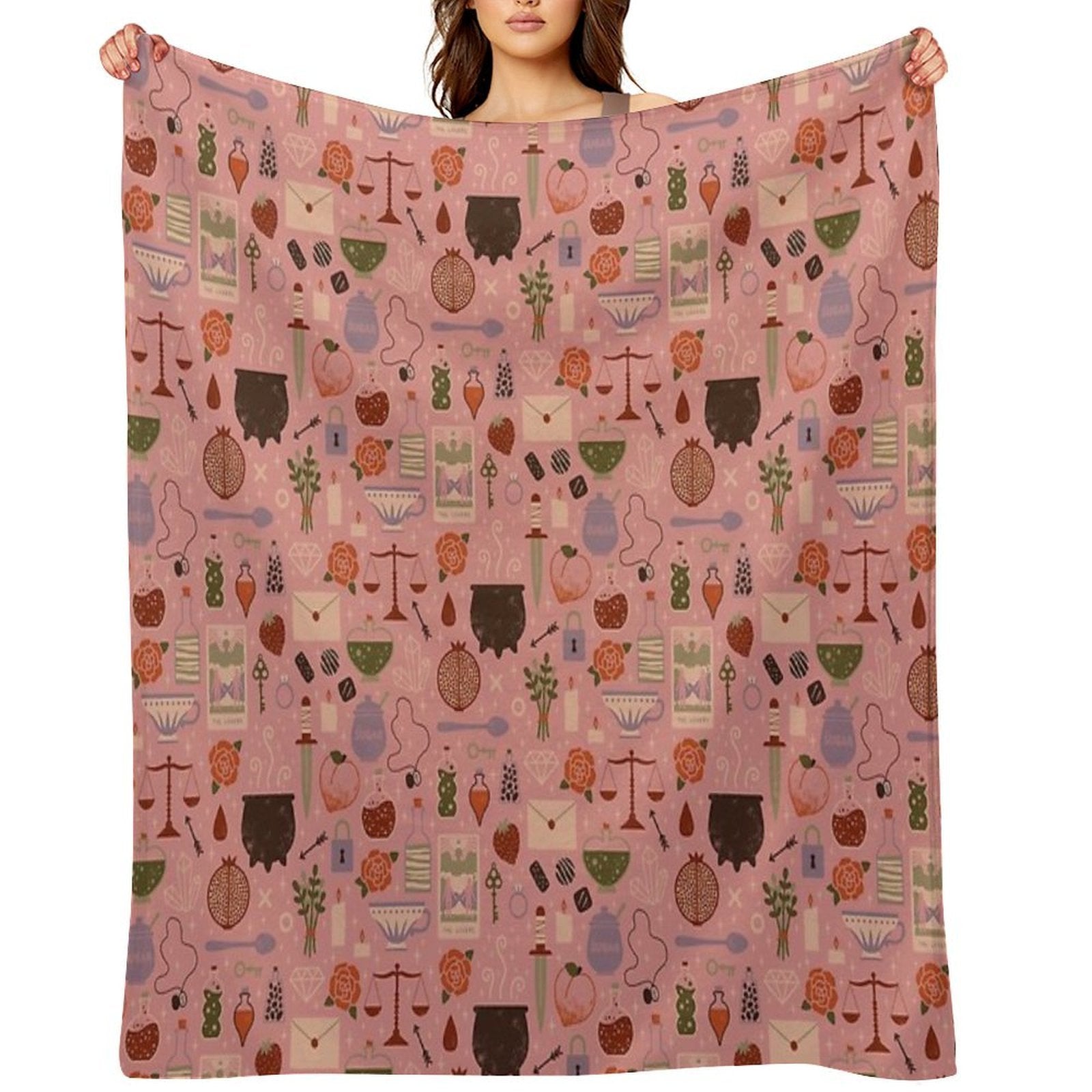 Love Potion Easy Care Throw Blanket