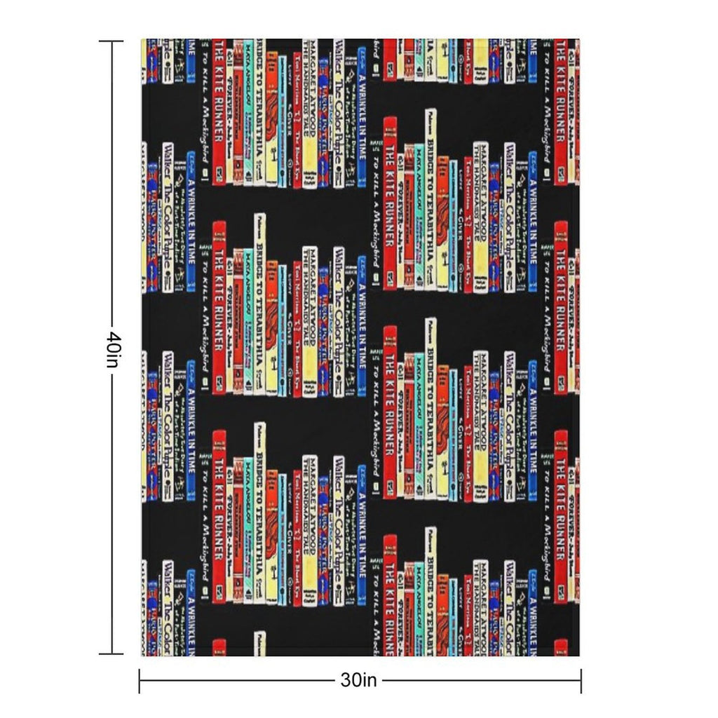 Banned Books Sustainable Throw Blanket