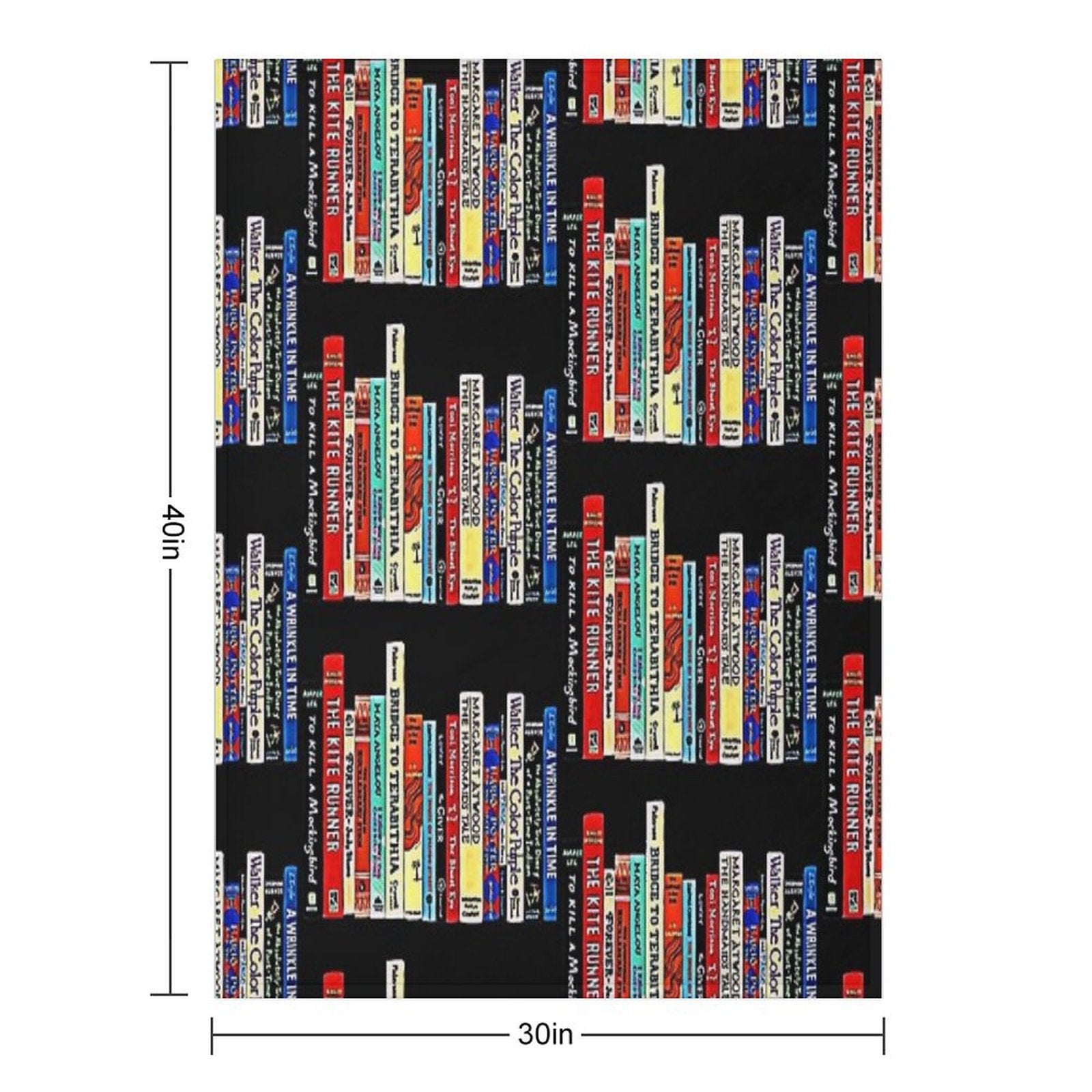 Banned Books Sustainable Throw Blanket