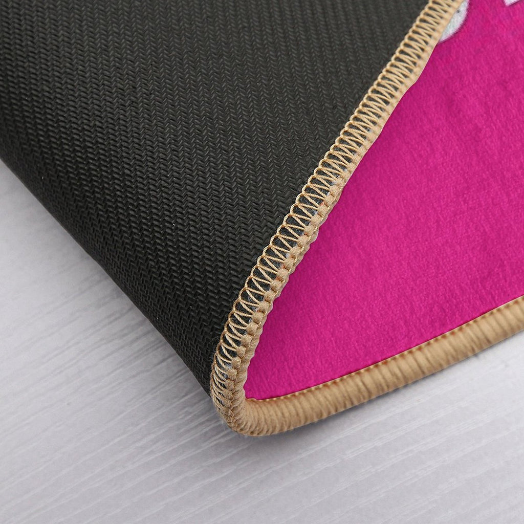 HOWDY Pink  Absorbent Bath Mat