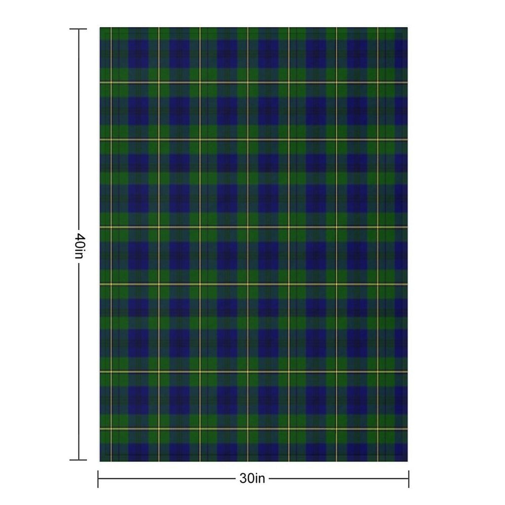 Clan Johnson Tartan Plush Throw Blanket