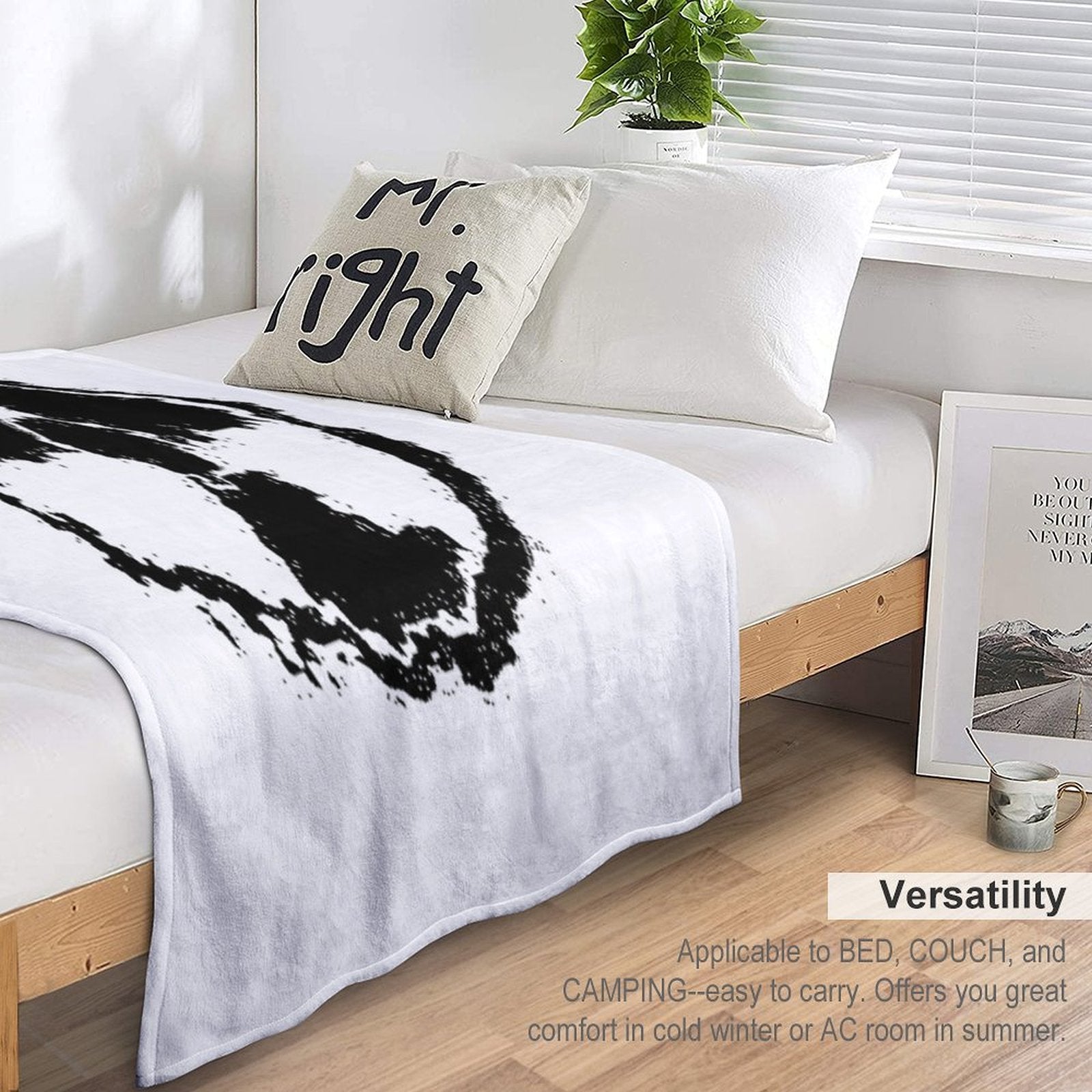 Toxic Hazard Embled Eco-conscious Throw Blanket