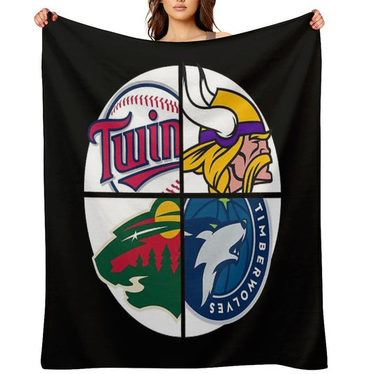 Minnesota Sports Shrink-resistant Throw Blanket