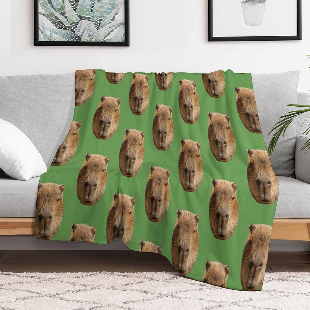 Don't Worry Be Cappy Wrinkle-free Throw Blanket