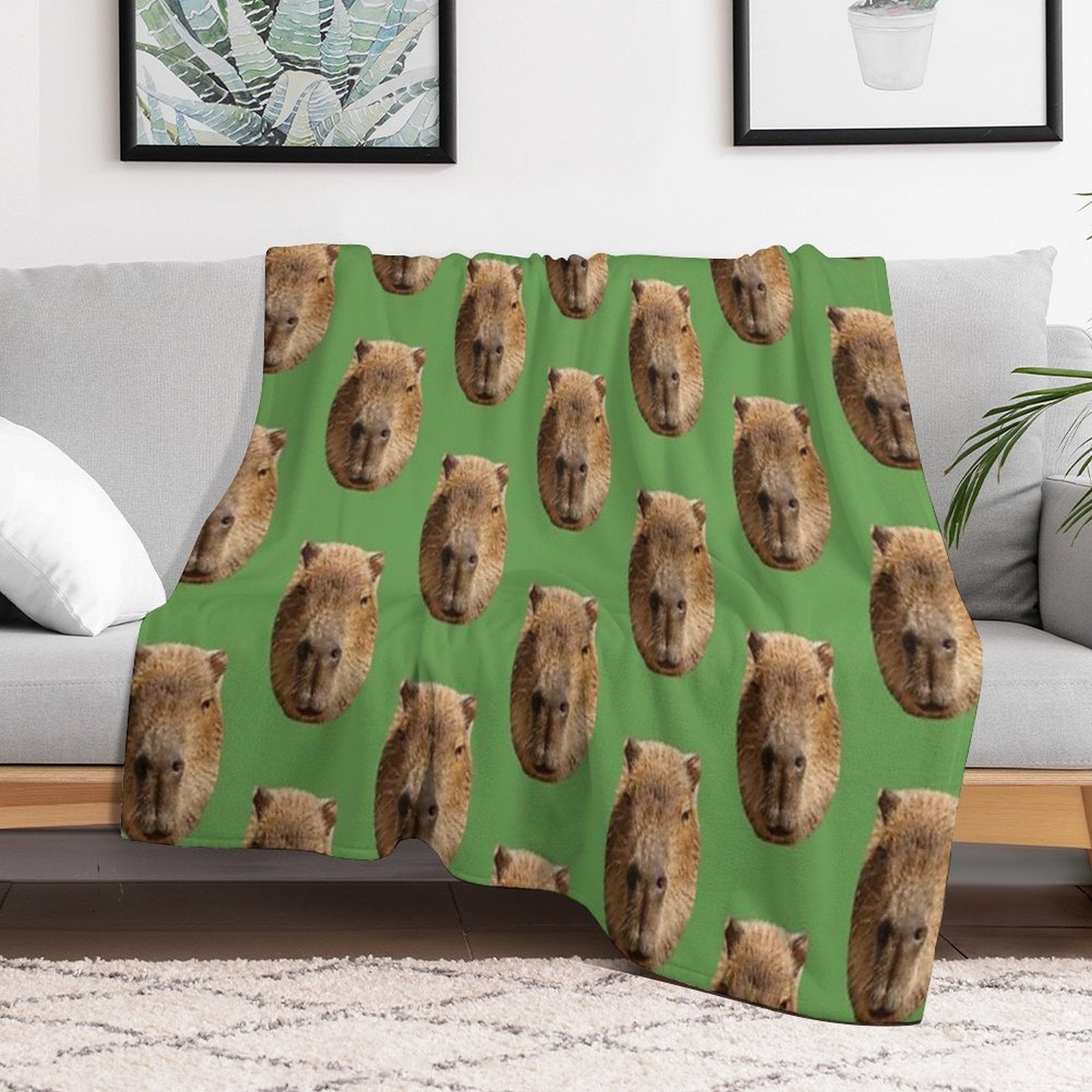 Don't Worry Be Cappy Wrinkle-free Throw Blanket