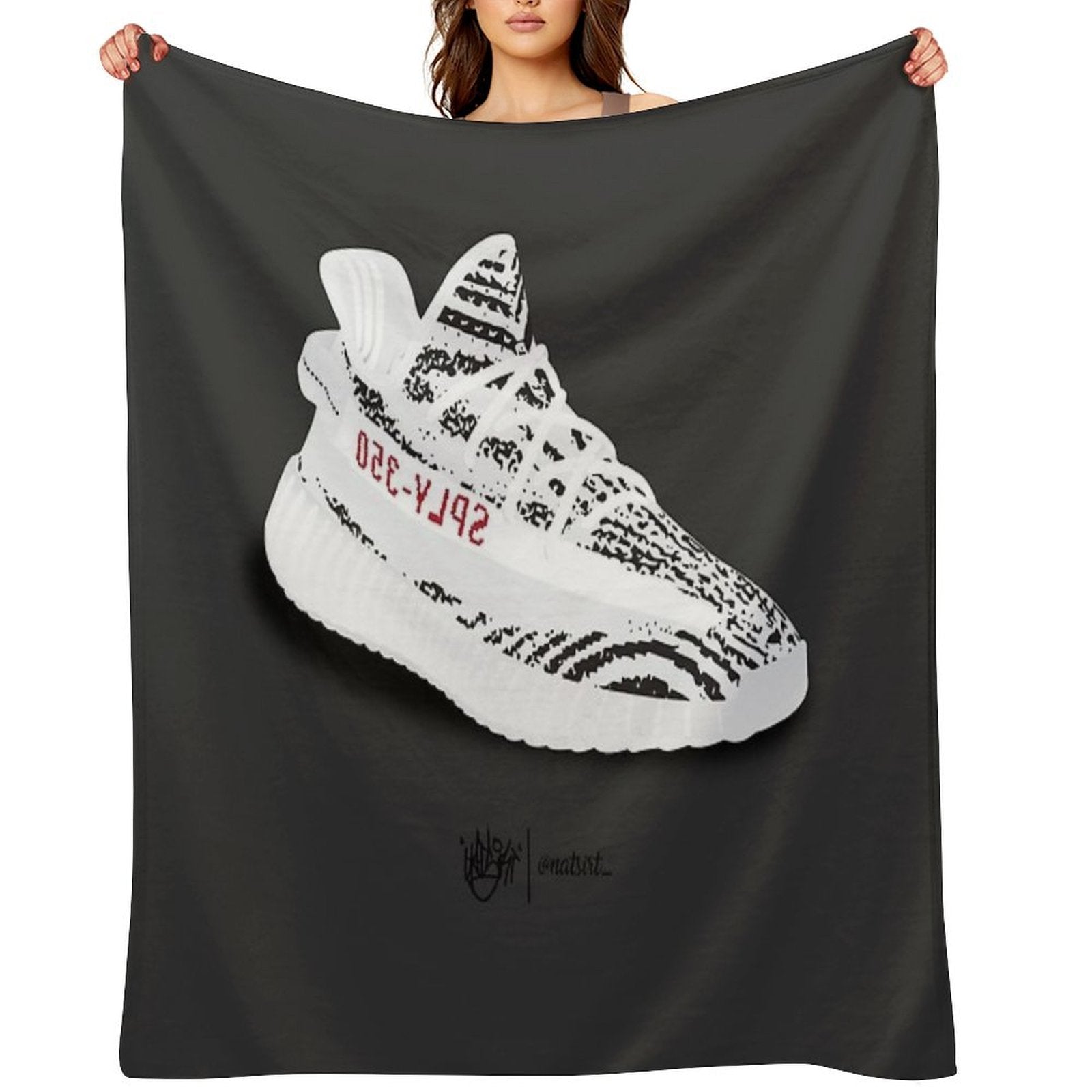 Yeezy Zebra Durable Throw Blanket
