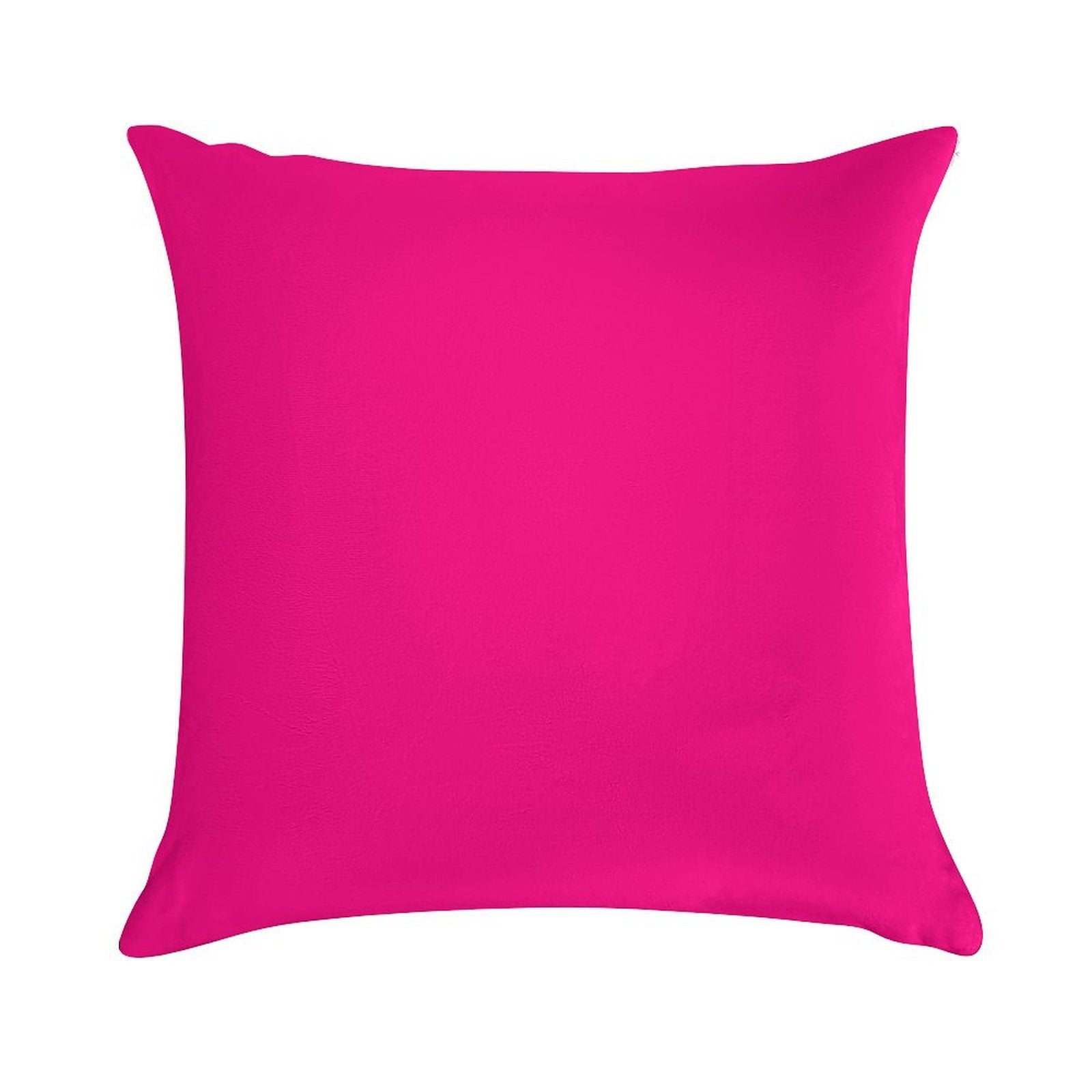 PLAIN SOLID  Bright PINK -100  Bright PINK SHADES ON OZCUSHIONS ON ALL PRODUCTS Soft Shrink-Resistant Throw Pillow