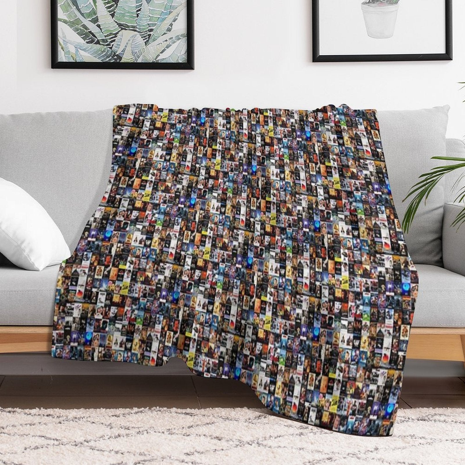 Mixed Movie Montage All-season Throw Blanket