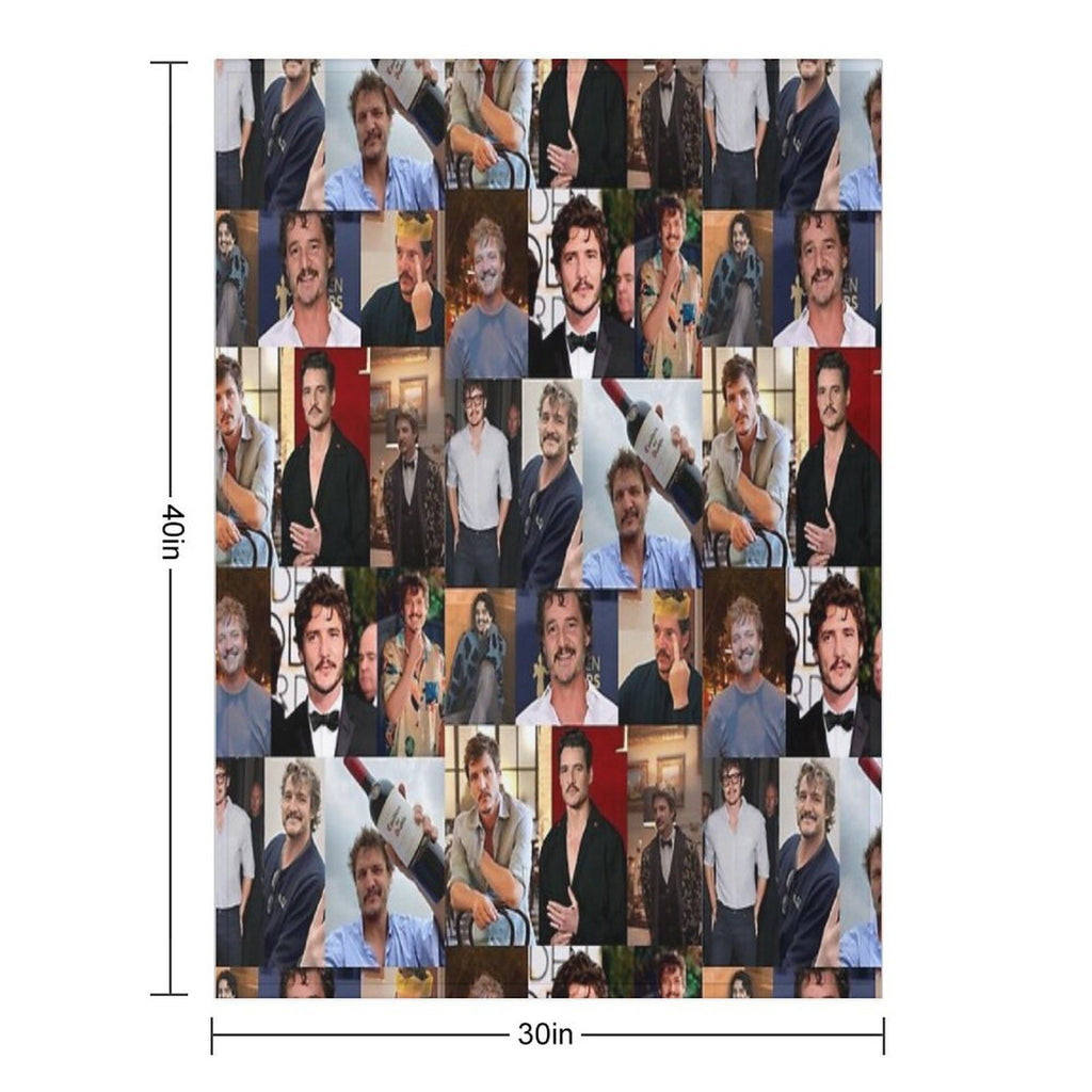 Pedro Pascal Machine-washable Throw Blanket
