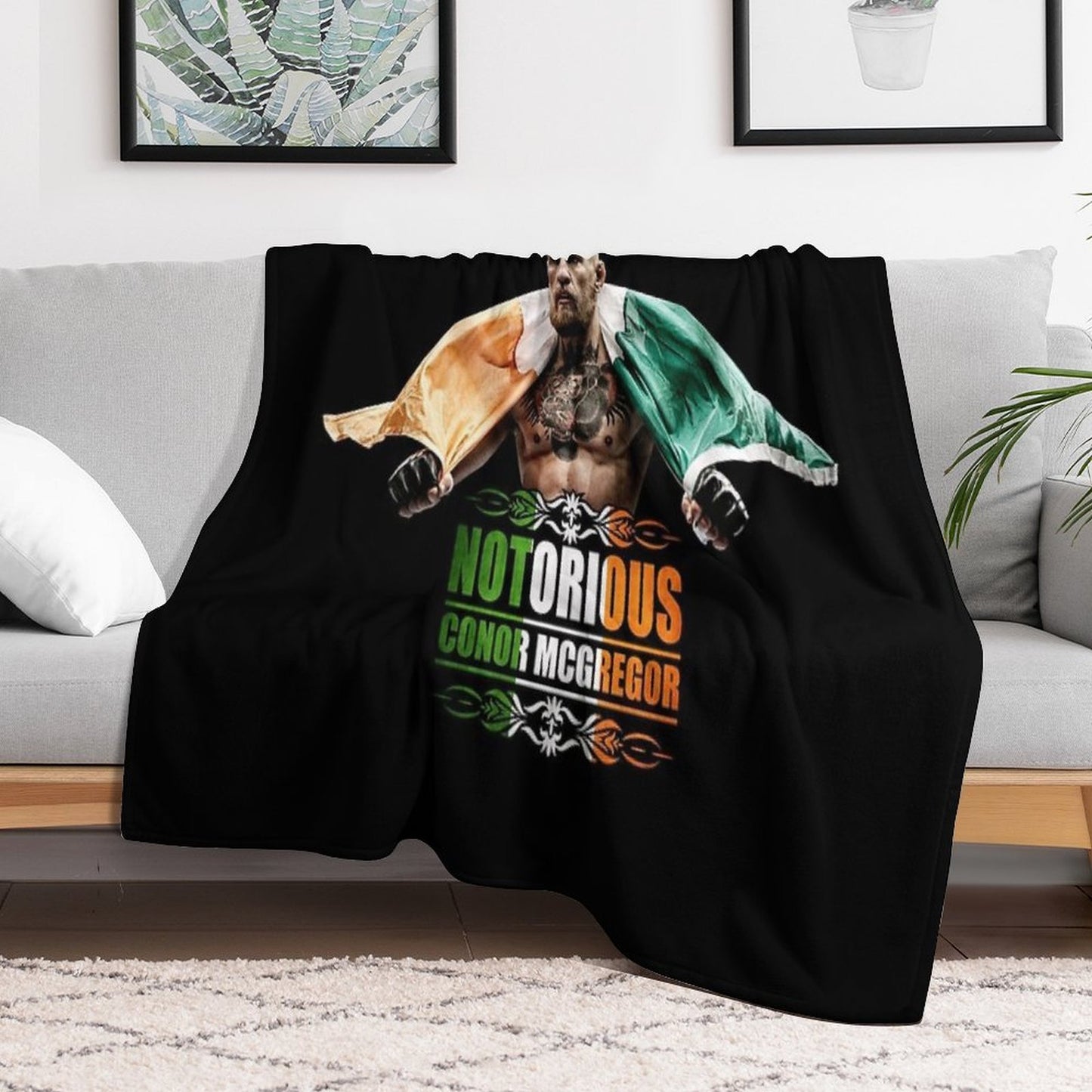 Conor Mcgregor Versatility Throw Blanket