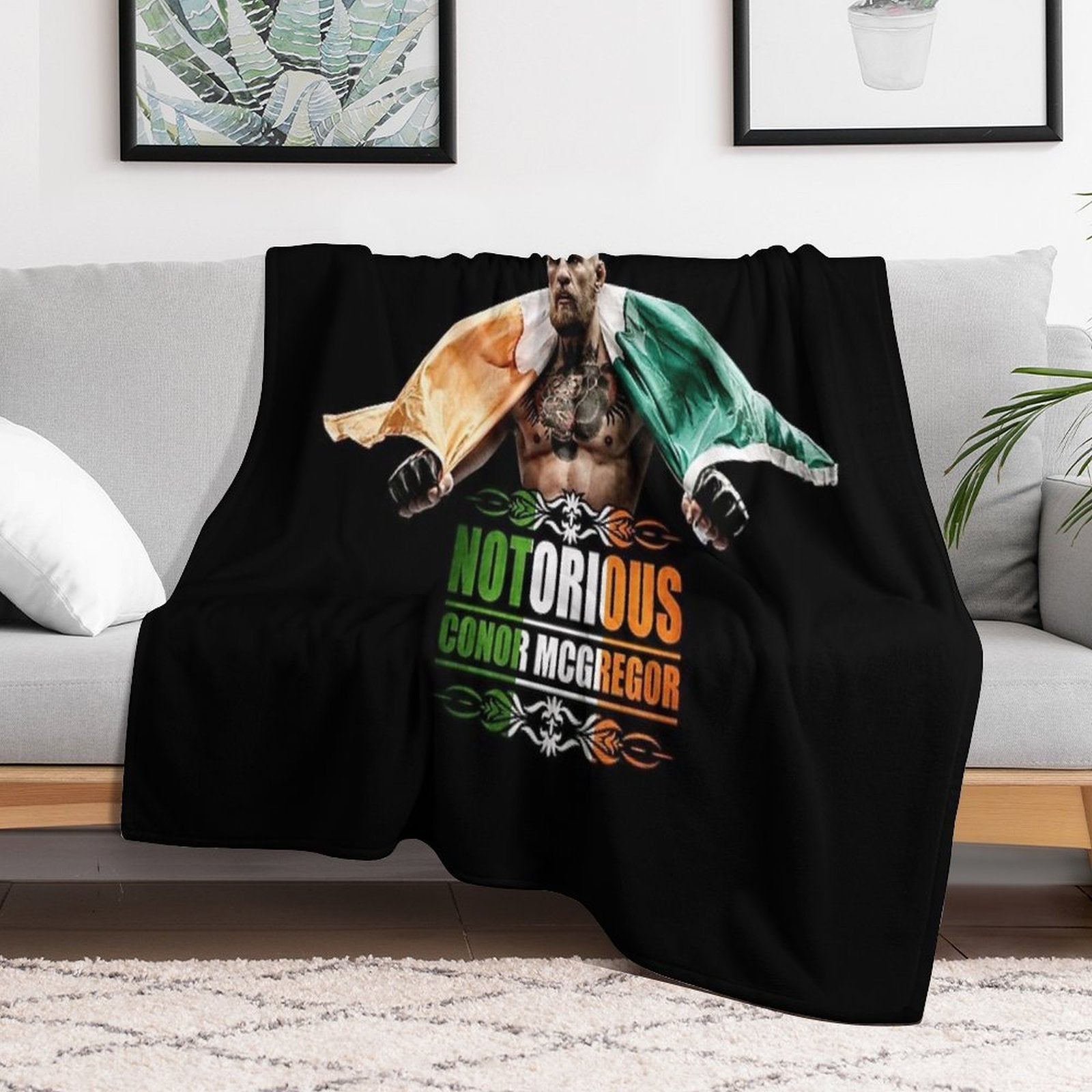 Conor Mcgregor Versatility Throw Blanket