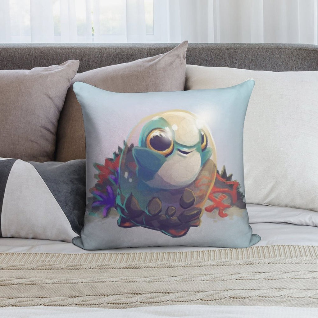 Cuddlefish Baby - Subnautica Soft Fade-Resistant Throw Pillow