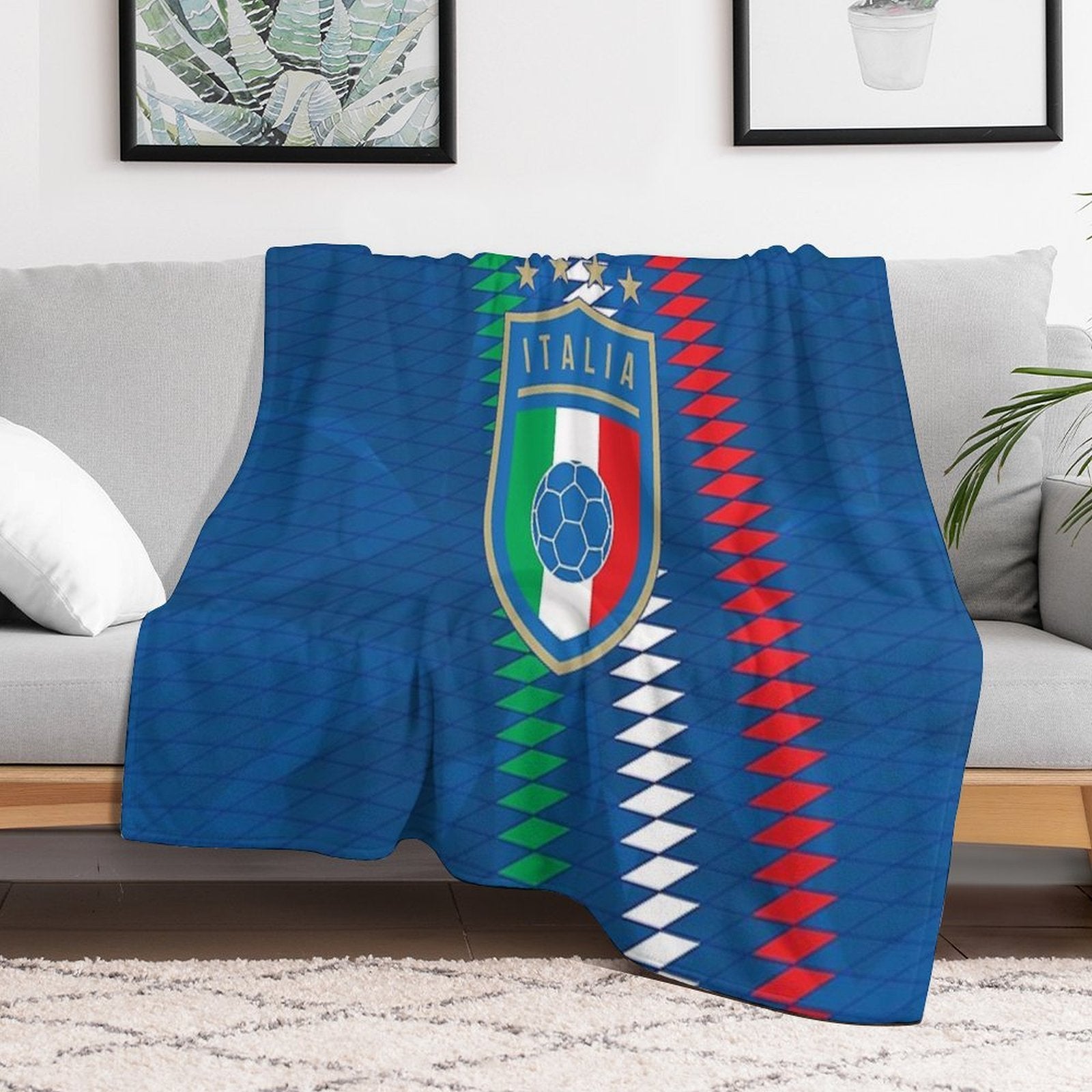 Italy  Italia Sustainable Throw Blanket