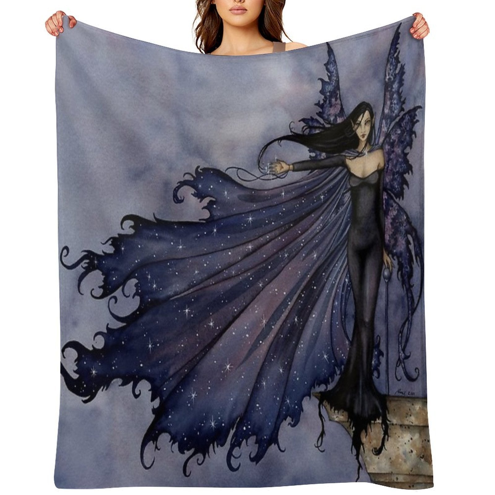 Cloak Of Stars Easy Care Throw Blanket