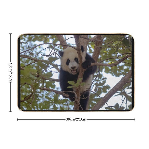 Baby Panda Xiao Qi Ji at The National Zoo  Dirt-Trapping Bath Mat