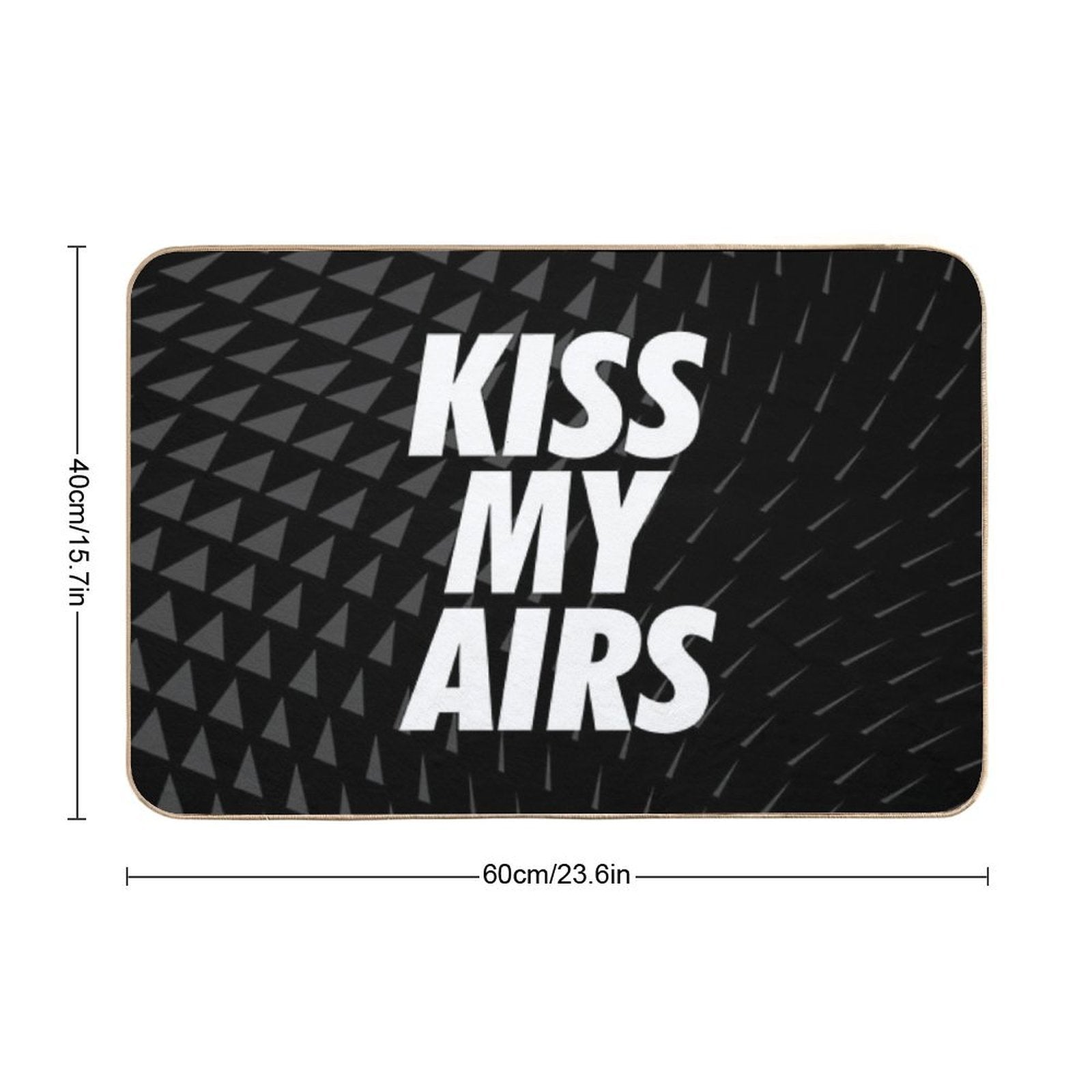 Kiss My Airs Sneaker Head Hype Black & White  Rapid-Drying Bath Mat
