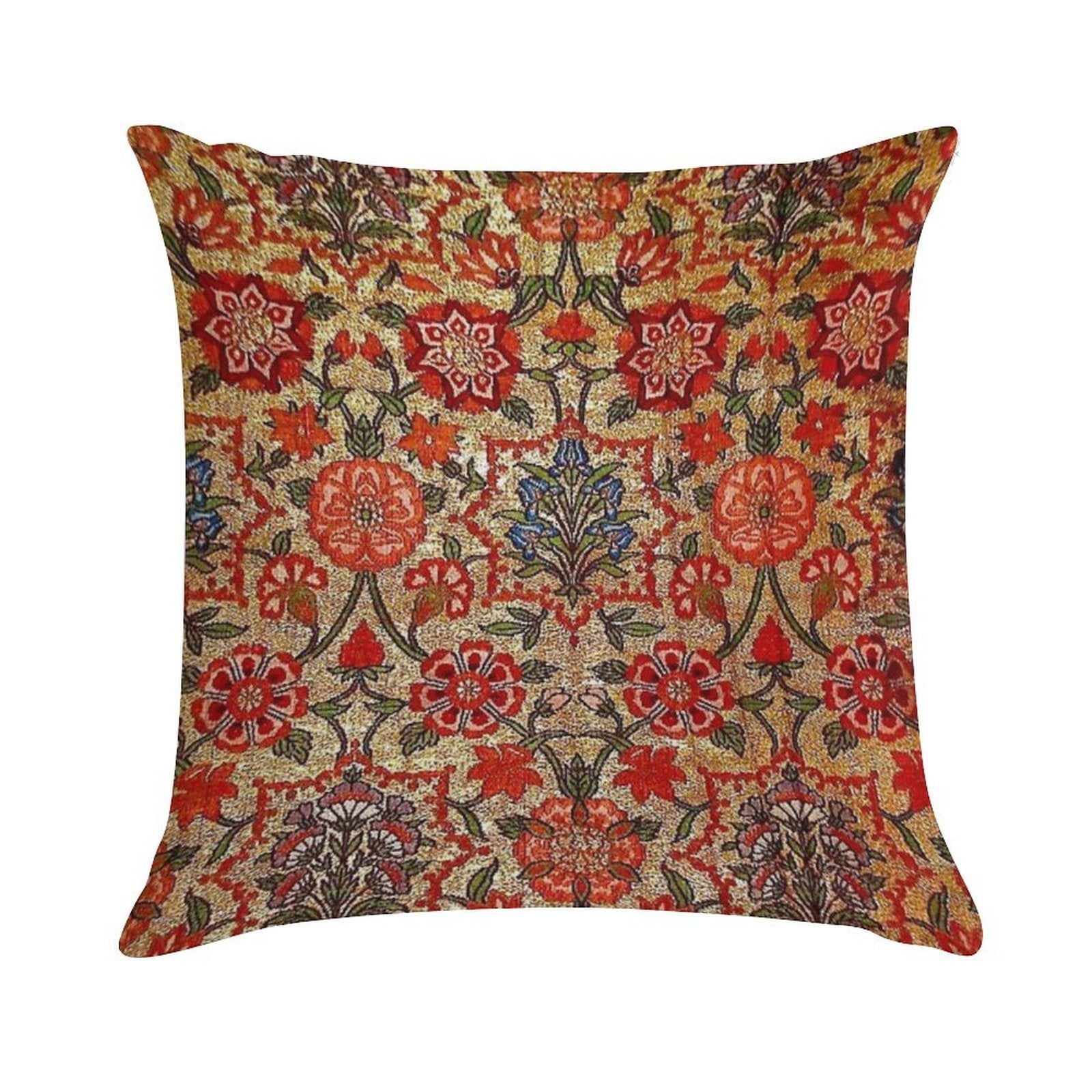 Ancient Turkish Tapestry Soft Washable Throw Pillow