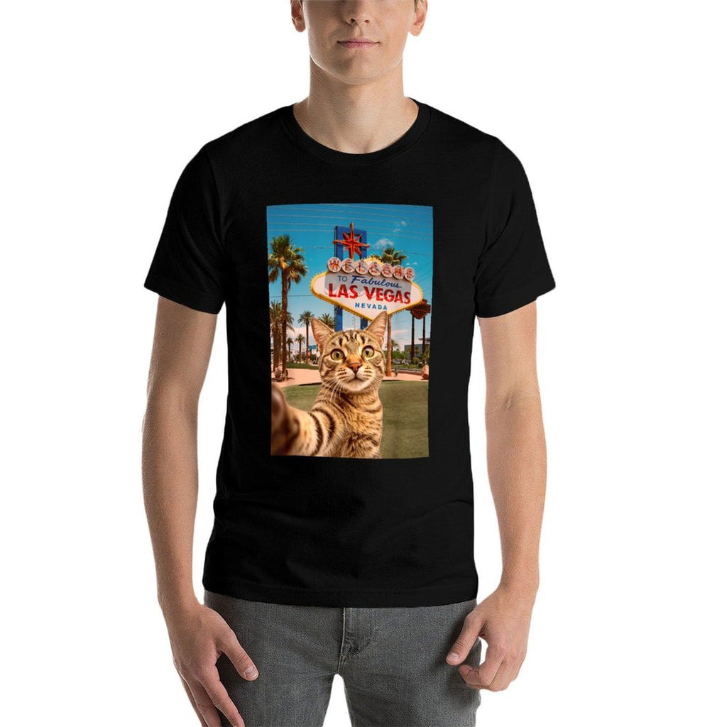 Funny Cat Selfie Las Vegas  Classic T-Shirt