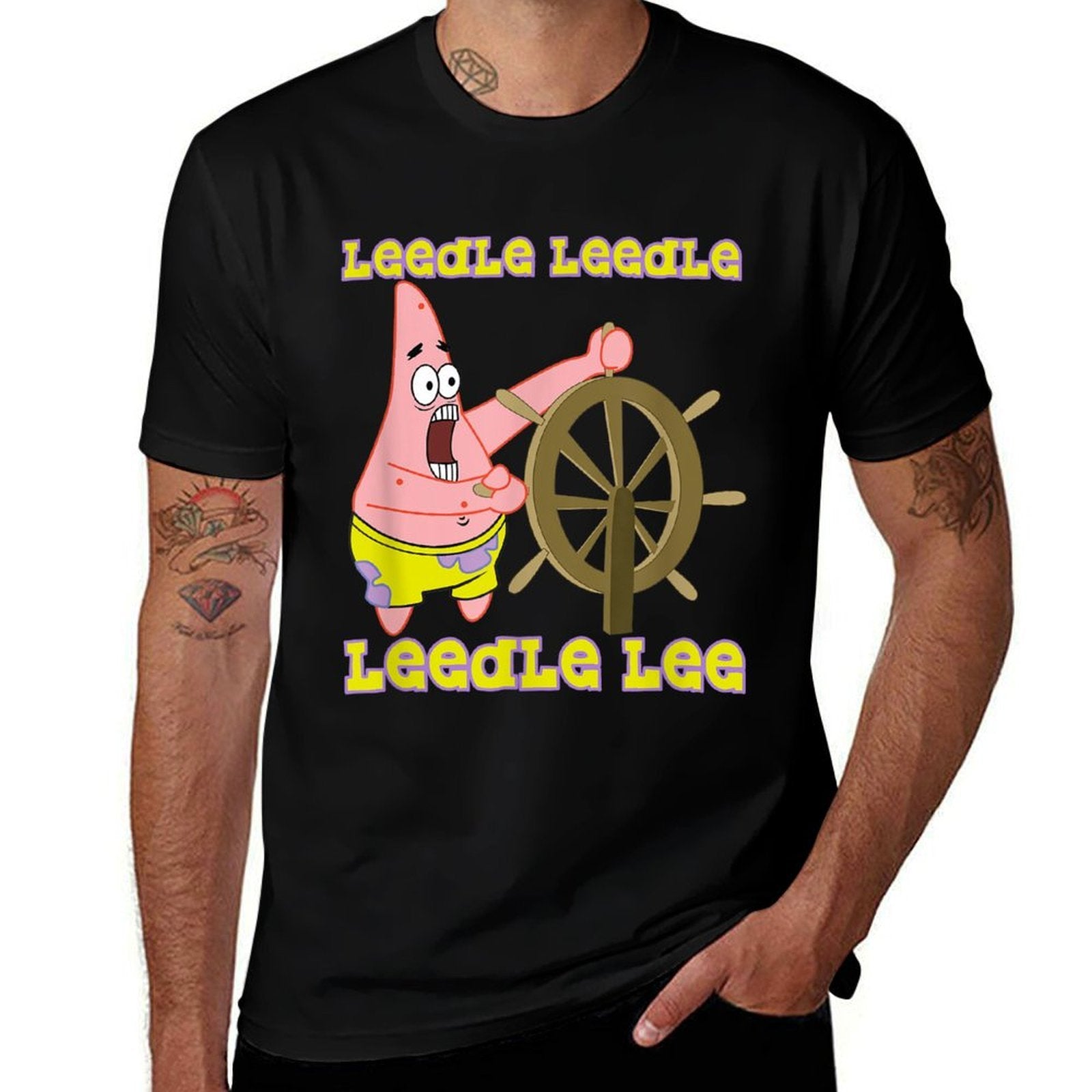 Mademark X SpongeBob SquarePants - Patrick Star - Leedle Leedle Leedle Lee  Relaxed-fit T-Shirt