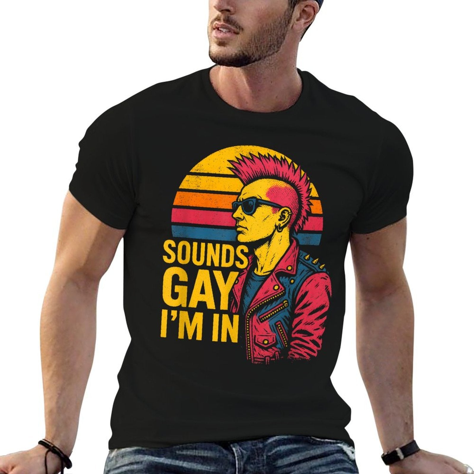 Gay Punk Sounds Gay Im In Rainbow Pride  Versatile T-Shirt