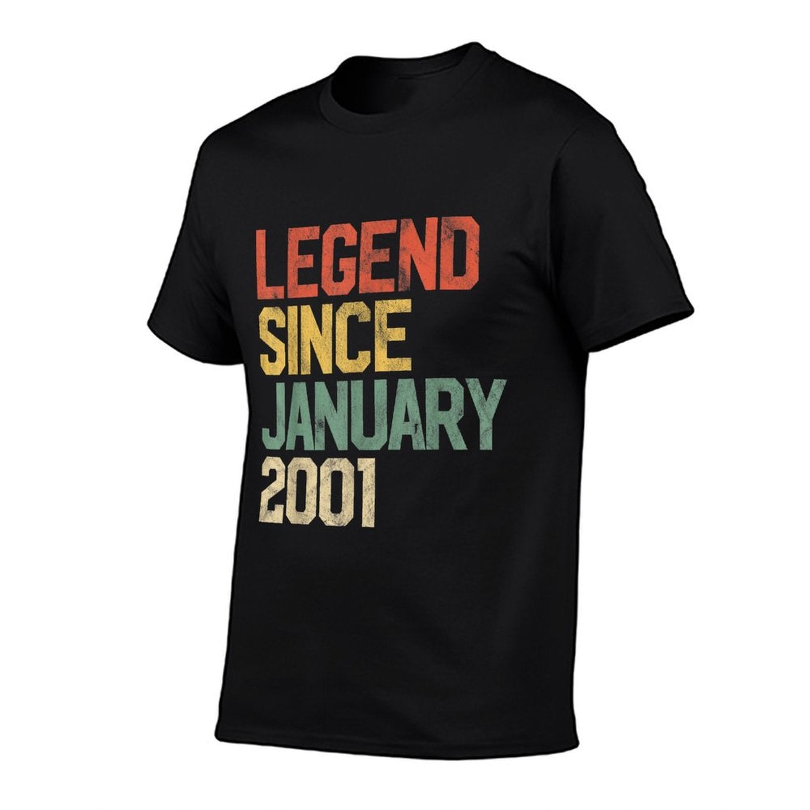 21 Year Old Gifts Legend Since January 2001 21st Birthday  Vintage-inspired T-Shirt
