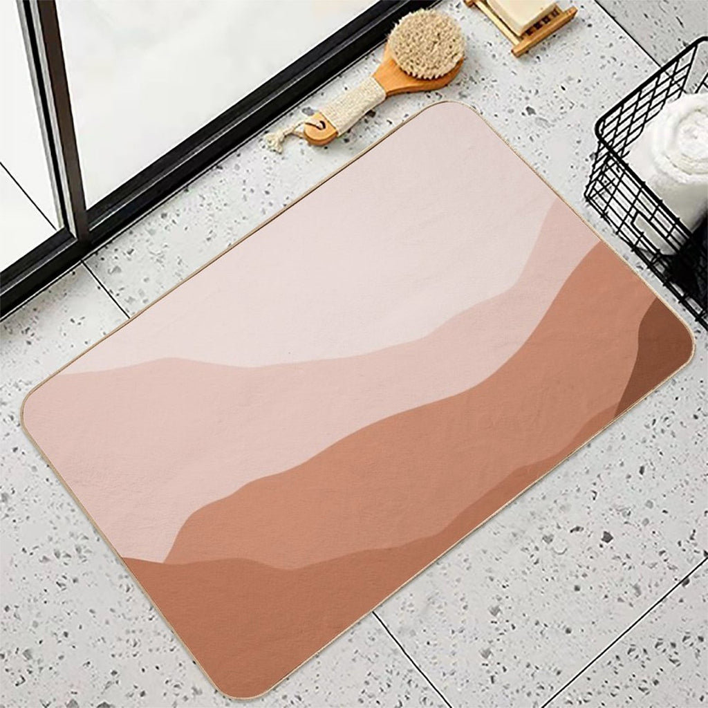 Pink Landscape  Long-Lasting Bath Mat
