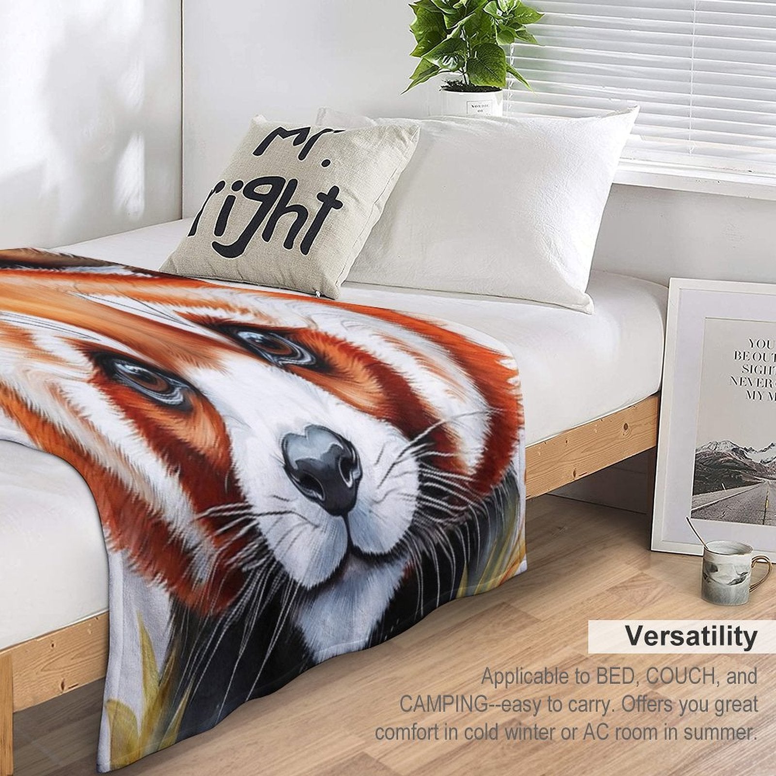 Red Panda - MY ZOO Collection Wrinkle-free Throw Blanket