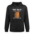 Free Hugs Just Kidding Dont Touch Me Cat Funny Kitten Customizable Surface Hoodie