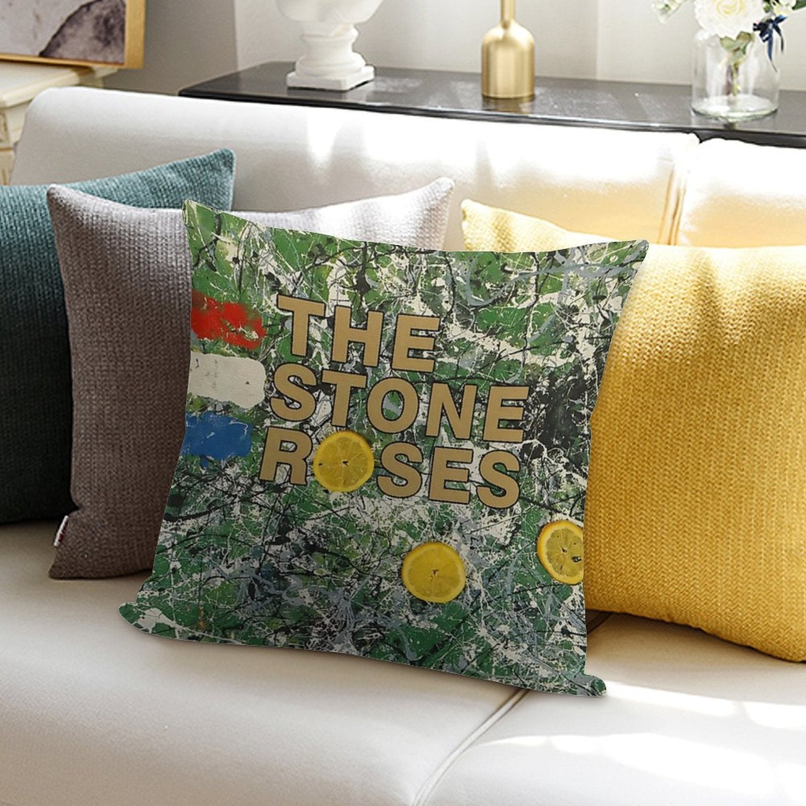 The Three Yellow Soft Fade-Resistant Throw Pillow